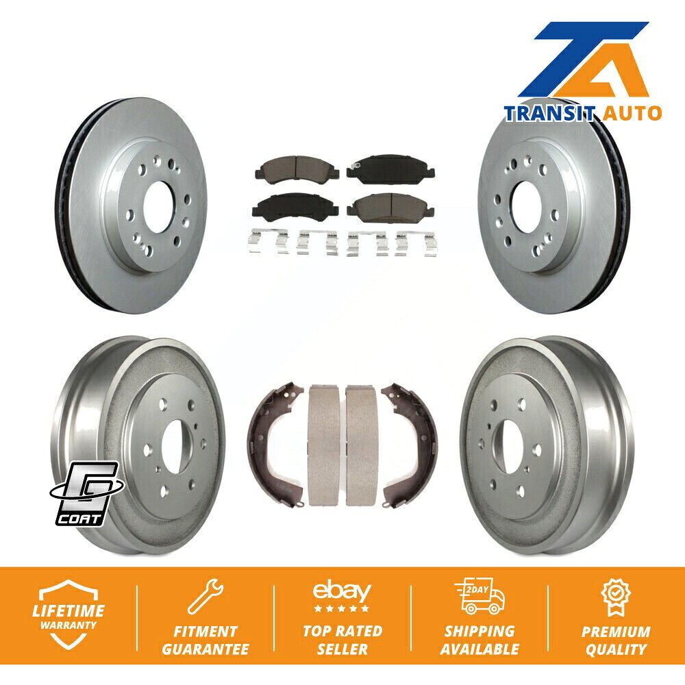 brake disc rotor シボレーシルバラード1500用のフロントリアコーティングブレーキローターセラミックパッドドラムキット Front Rear Coated Brake Rotors Ceramic Pad Drum Kit For Chevrolet Silverado 1500【並行輸入品】|Us Custom Parts Shop USDM