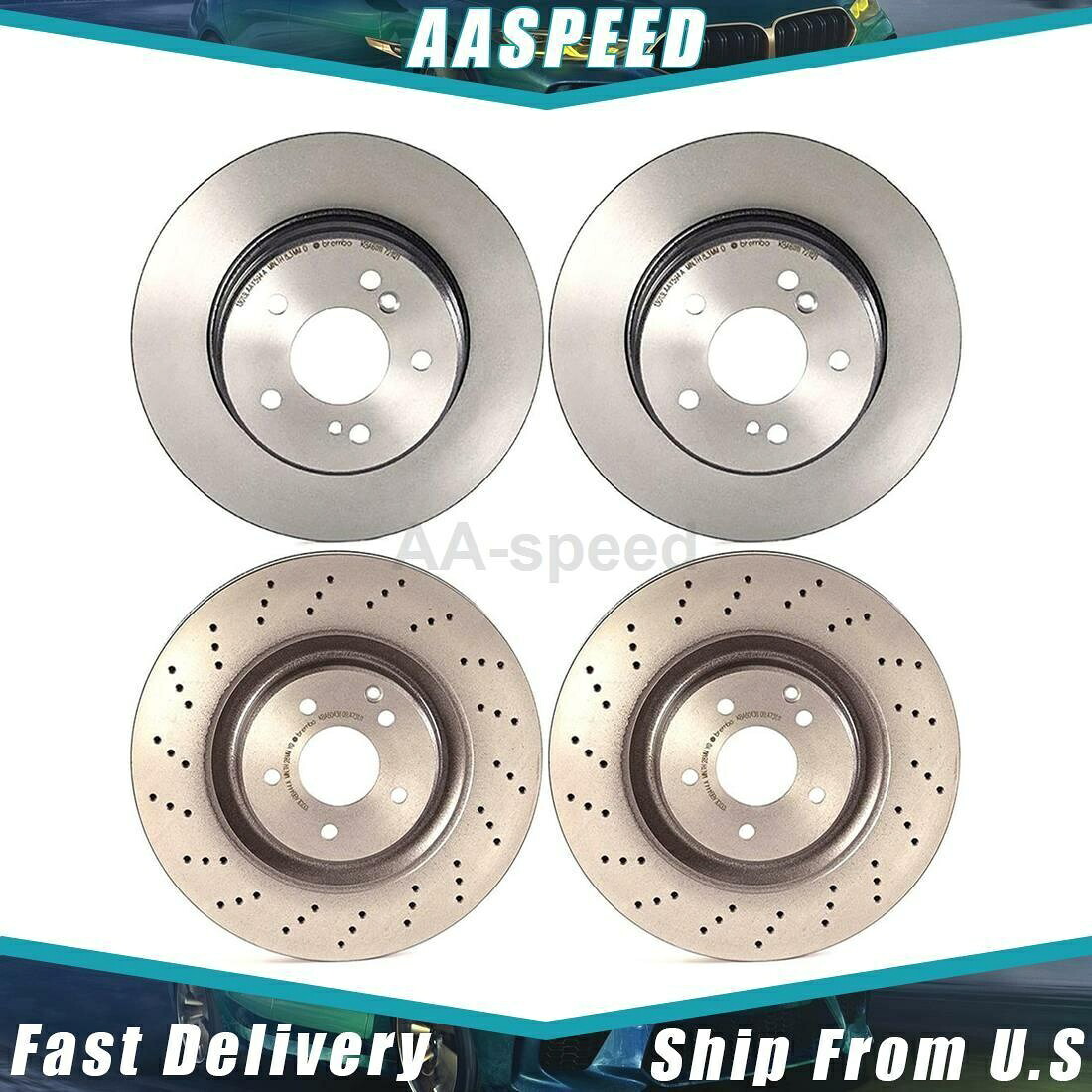 brake disc rotor 2006年から2007年のメルセデスベンツ4xフロントリアディスクブレーキローターブレンボ For 2006-2007 Mercedes-Benz 4X Front Rear Disc Brake Rotor Brembo【並行輸入品】｜Us Custom Parts Shop USDM 89,480円