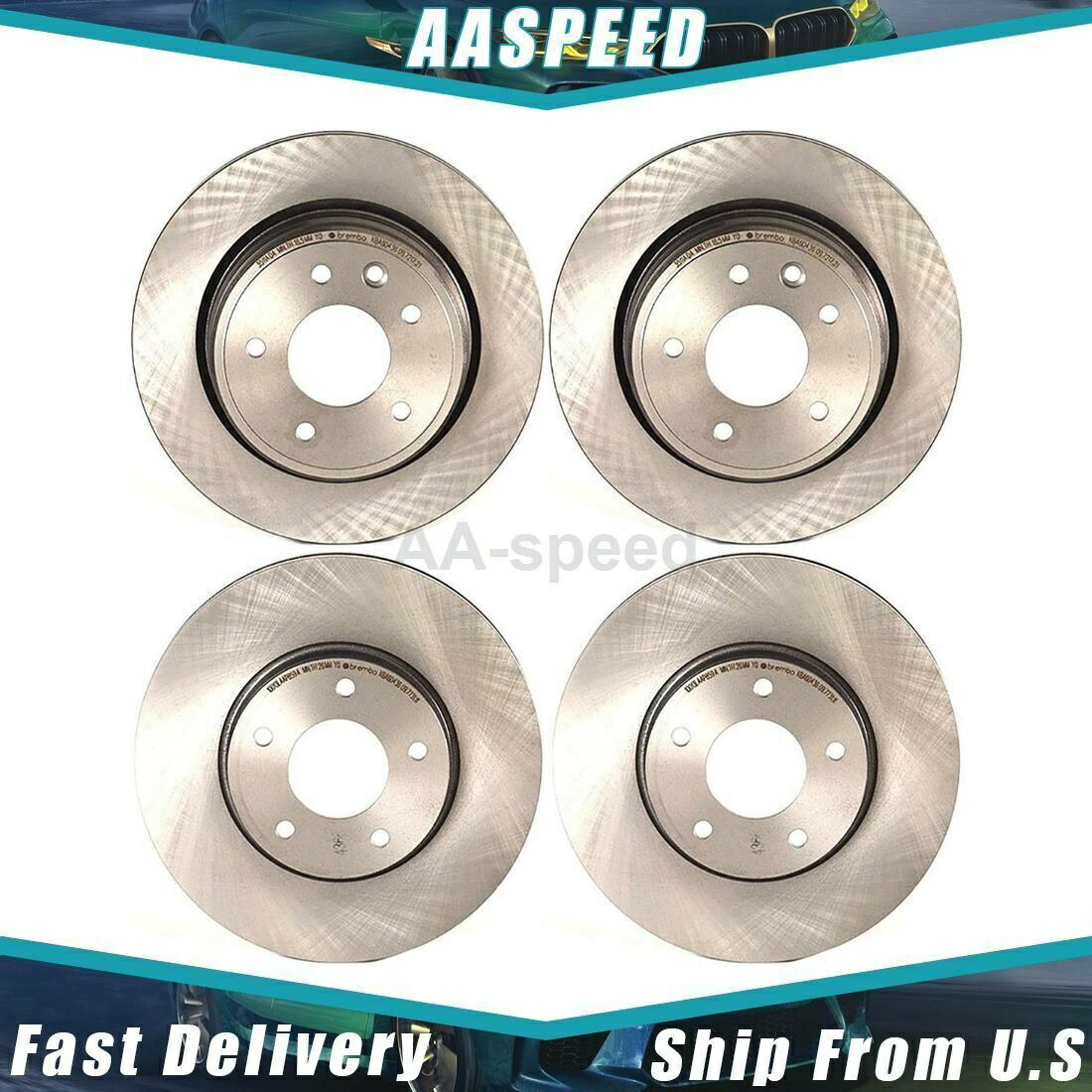 brake disc rotor 1997年から2003年のジャガー4xフロントリアディスクブレーキローターブレンボ For 1997-2003 Jaguar 4X Front Rear Disc Brake Rotor Brembo【並行輸入品】