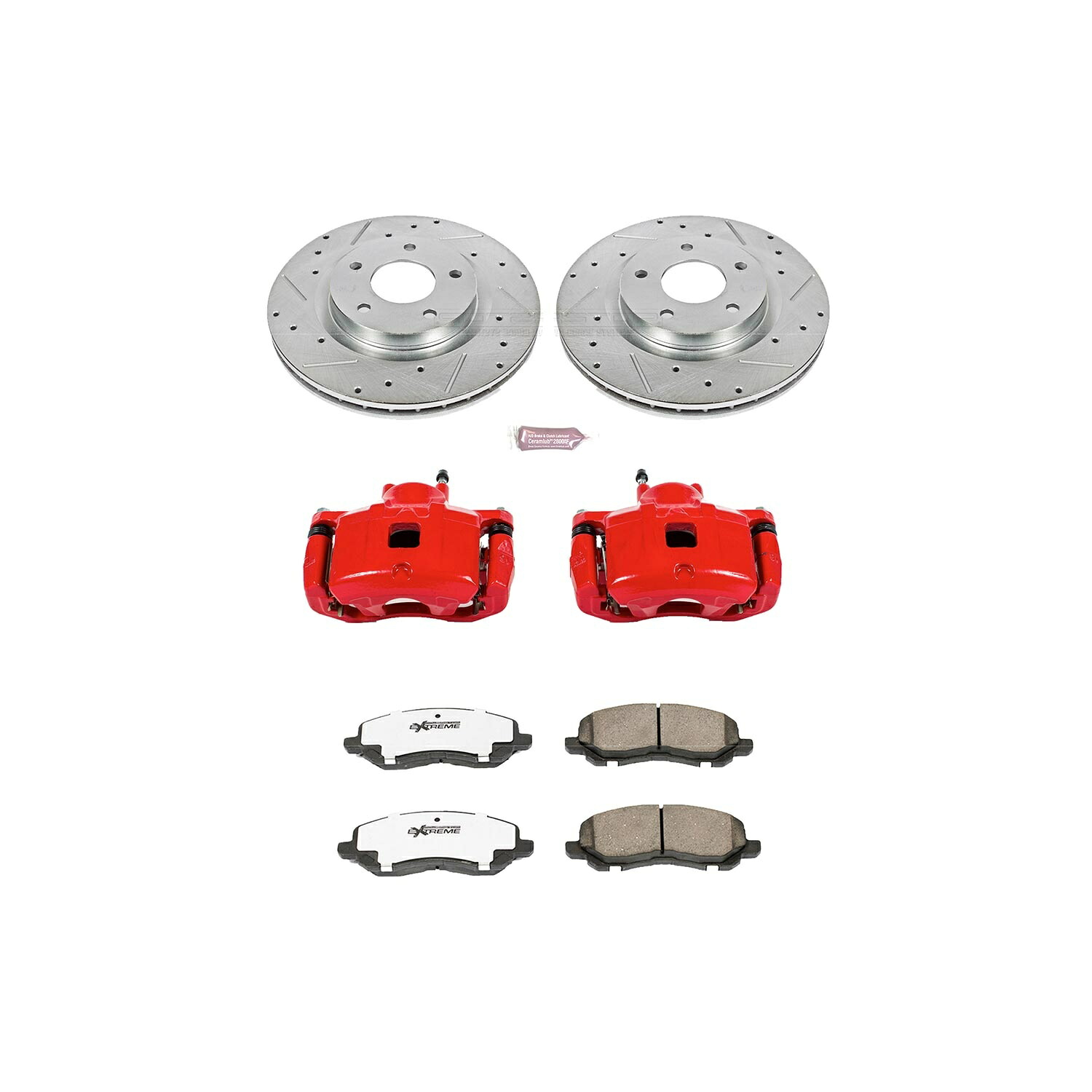 brake disc rotor パワーストップ1-11-12のクライスラー200のためのストリートウォリアーZ26ブレーキキットをクリックする Power Stop 1-Click Street Warrior Z26 Brake Kit for 11-12 Chrysler 200【並行輸入品】