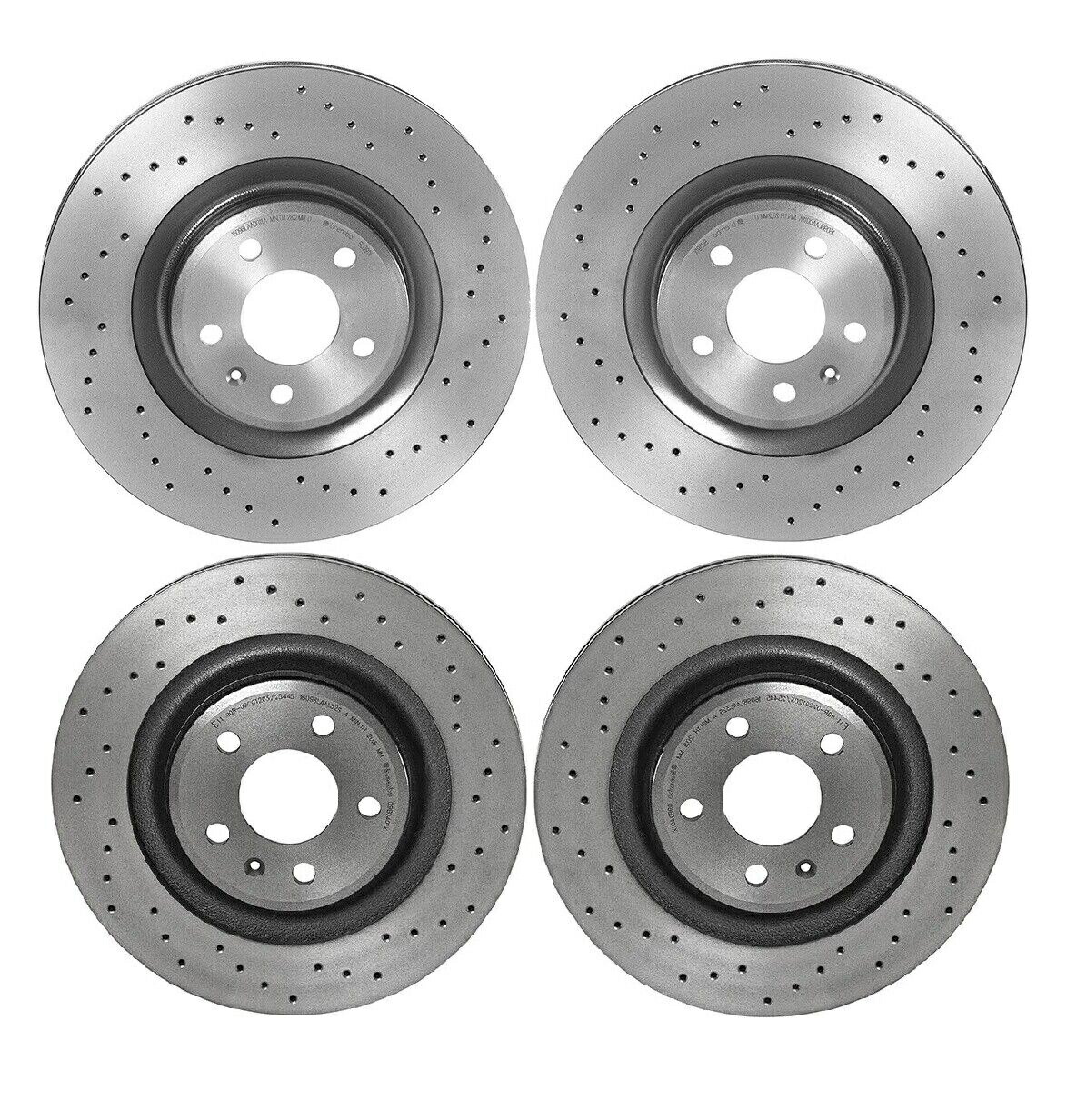brake disc rotor ブレンボXtraフロント＆リアブレーキディスクローター345 330mmドリルキット用アウディQ5 S4 S5 Brembo Xtra Front & Rear Brake Disc Rotors 345 330mm Drill Kit for Audi Q5 S4 S5【並行輸入品】