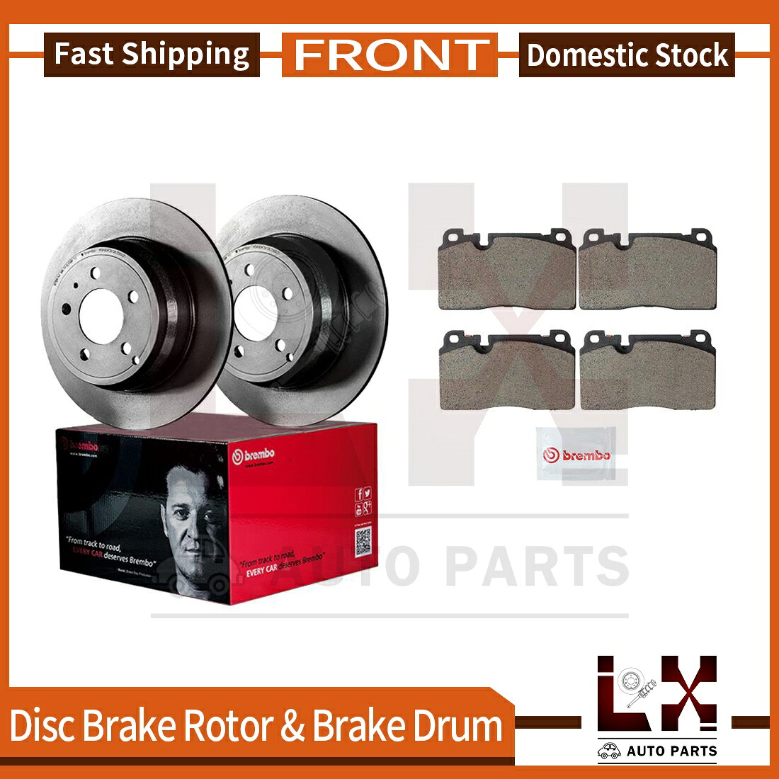 brake disc rotor フロントブレンボブレーキローターとセラミックブレーキパッドセットセット2013-2016 Front Brembo Brake Rotors & Ceramic Brake Pads Set Set For Q5 2013-2016【並行輸入品】
