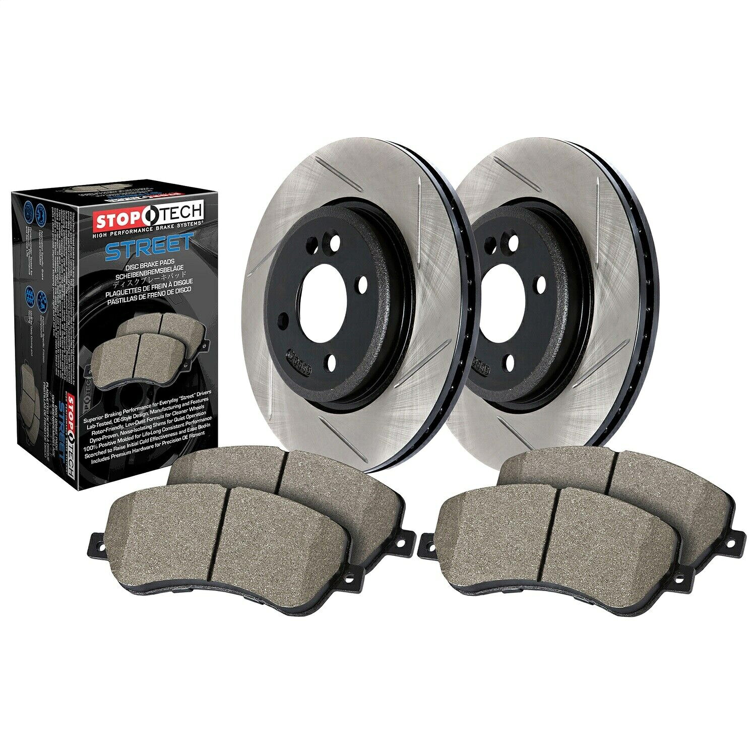 brake disc rotor StopTech 937.61013 Street-2ホイールディスクブレーキキット付きローター付きローター付き StopTech 937.61013 Street-2 Wheel Disc Brake Kit w/Slotted Rotors【並行輸入品】