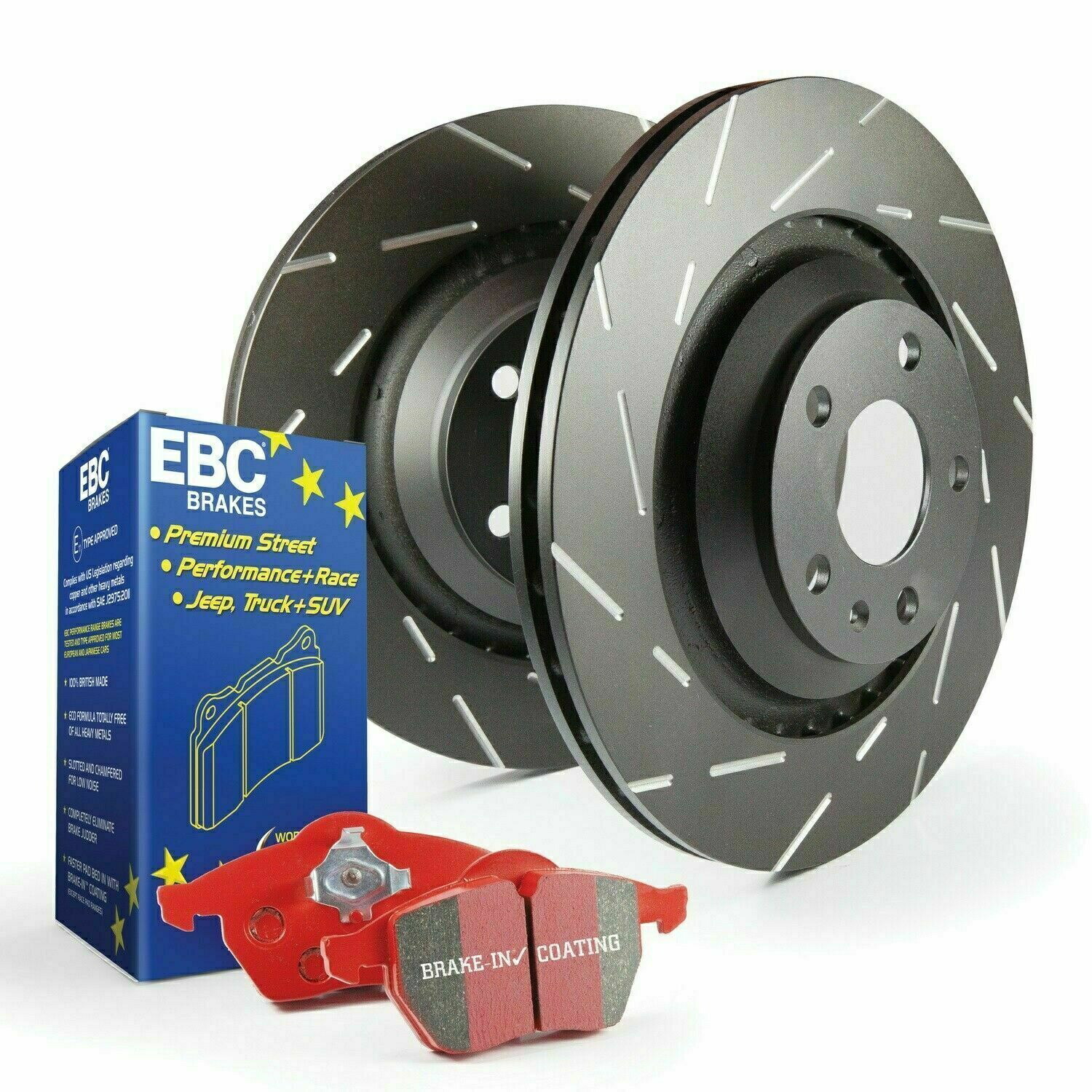 【楽天市場】brake disc rotor 0510のEBC S4キットレッドスタッフとUSRローター300C / 0408マグナム