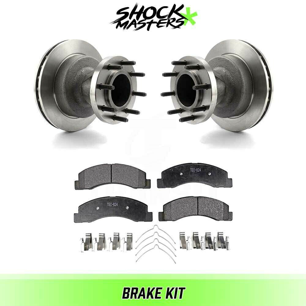 brake disc rotor 2002年フォードF-350スーパーデューティのフロントセラミックブレーキパッドとローターキット Front Ceramic Brake Pads & Rotors Kit for 2002 Ford F-350 Super Duty【並行輸入品】