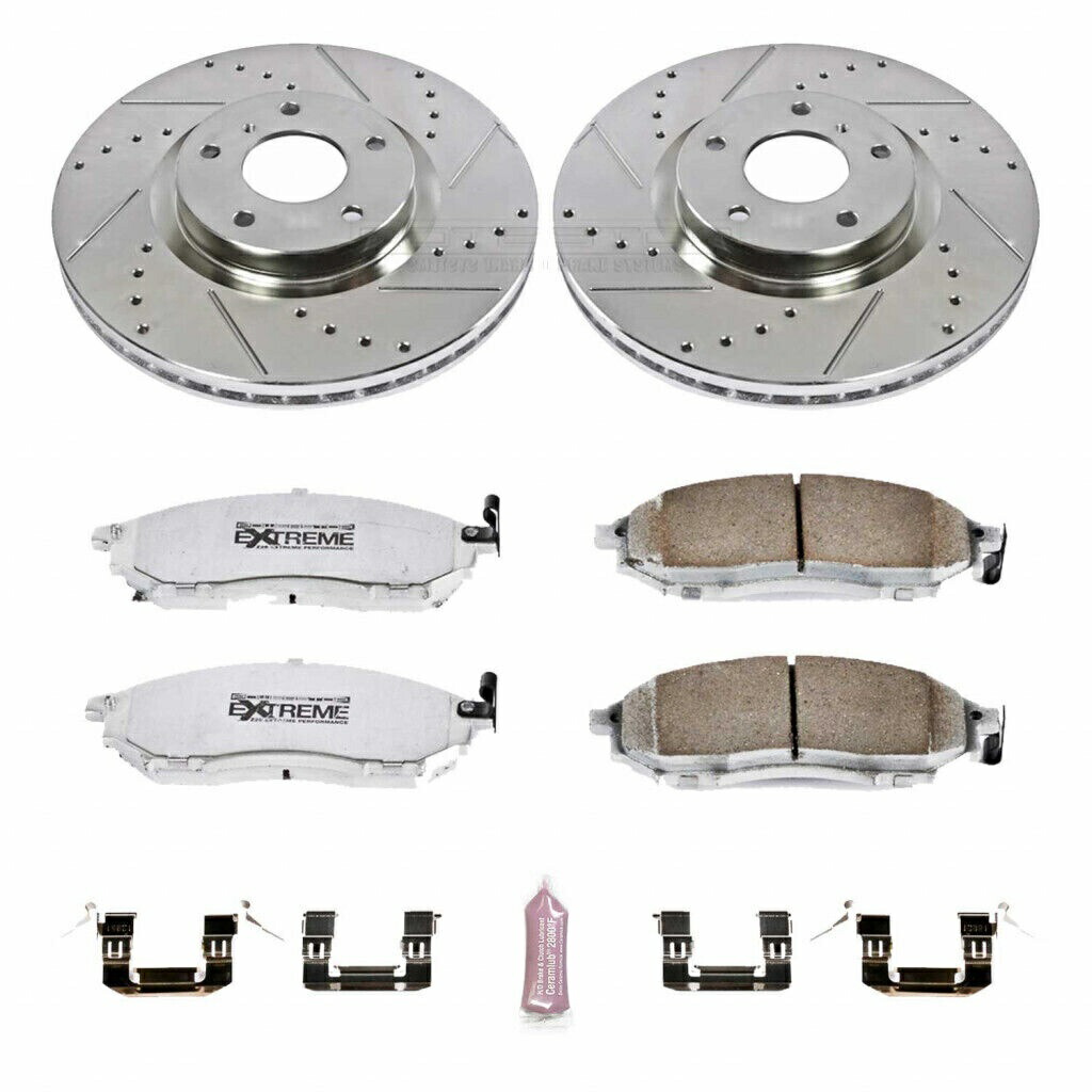 brake disc rotor Infiniti Ex37 2013 Front Z26 Street Warrior用のパワーストップブレーキキット Power Stop Brake Kit For Infiniti EX37 2013 Front Z26 Street Warrior【並行輸入品】 91,234円