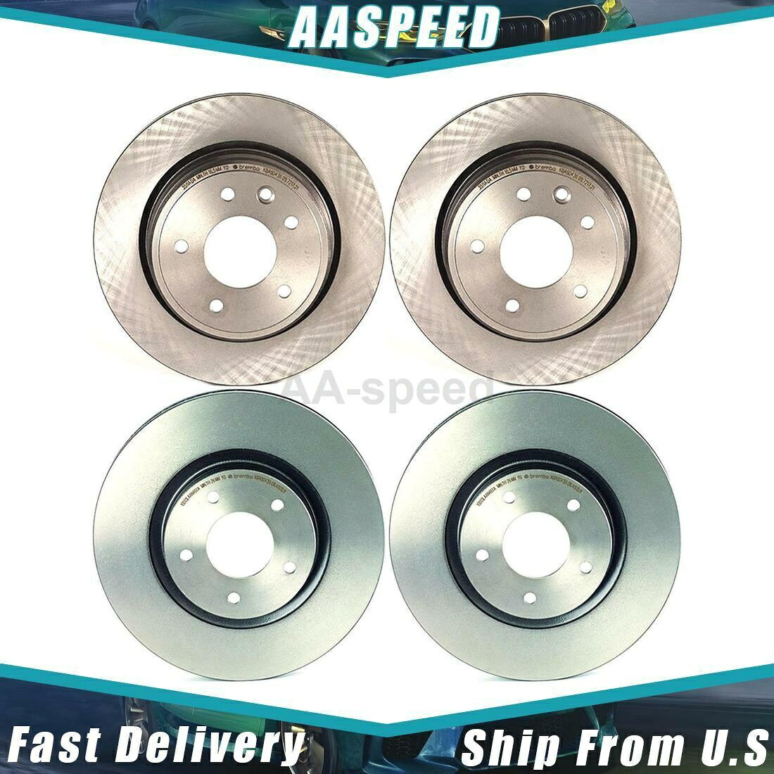 brake disc rotor 1998年から2006年のジャガー4xフロントリアディスクブレーキローターブレンボ For 1998-2006 Jaguar 4X Front Rear Disc Brake Rotor Brembo【並行輸入品】