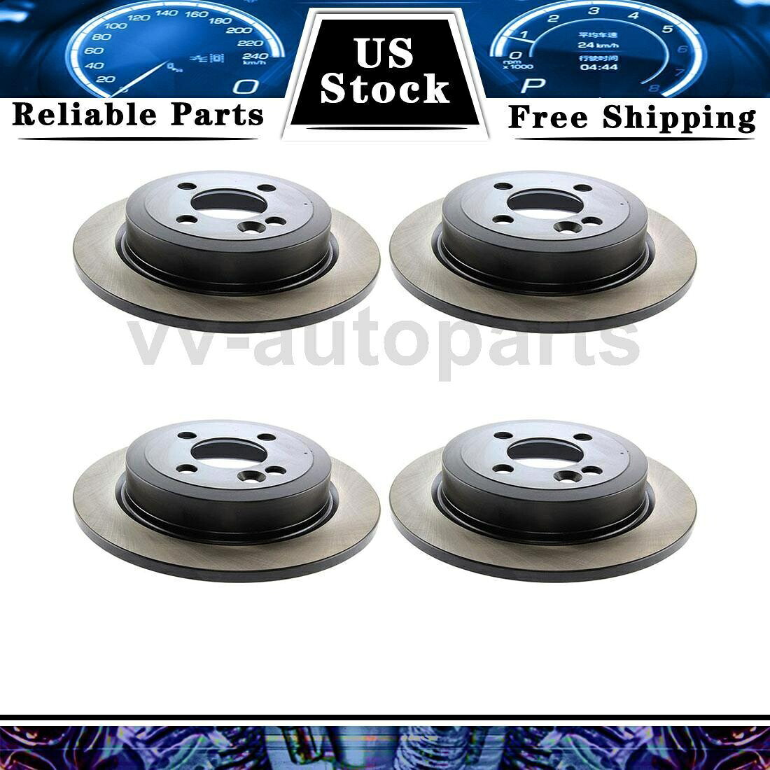 brake disc rotor 2006年から2006年のBMW 325iのフロントリアディスクブレーキローター中心部4PCS Front Rear Disc Brake Rotor Centric Parts 4PCS For 2006-2006 BMW 325i【並行輸入品】
