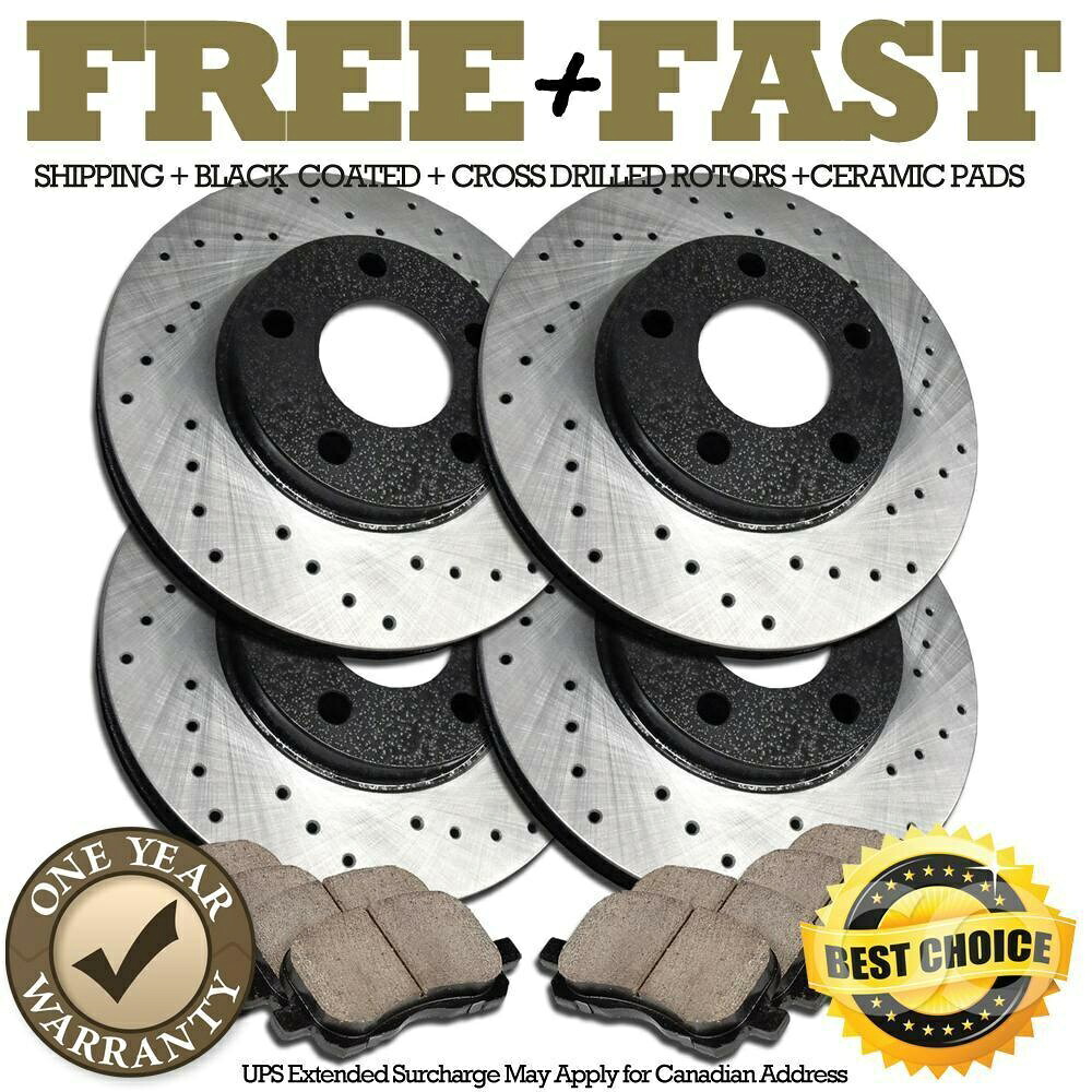 brake disc rotor H1228フロント+リアブラックブレーキローターセラミックパッドフィット2013 2014アコードV6 EX-L H1228 FRONT+REAR Black Brake Rotors Ceramic Pads FIT 2013 2014 Accord V6 EX-L【並行輸入品】｜Us Custom Parts Shop USDM