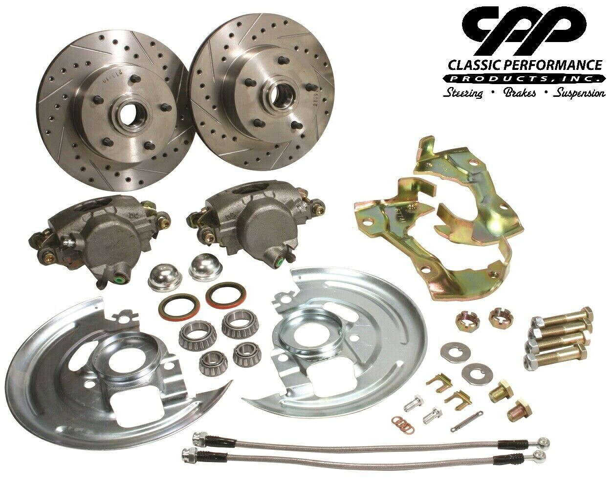 brake disc rotor 1968-74 Chevy II Novaポンティアックベンチュラストックスピンドルディスクブレーキコンポーネントキット 1968-74 Chevy II Nova Pontiac Ventura Stock Spindle Disc Brake Component Kit【並行輸入品】
