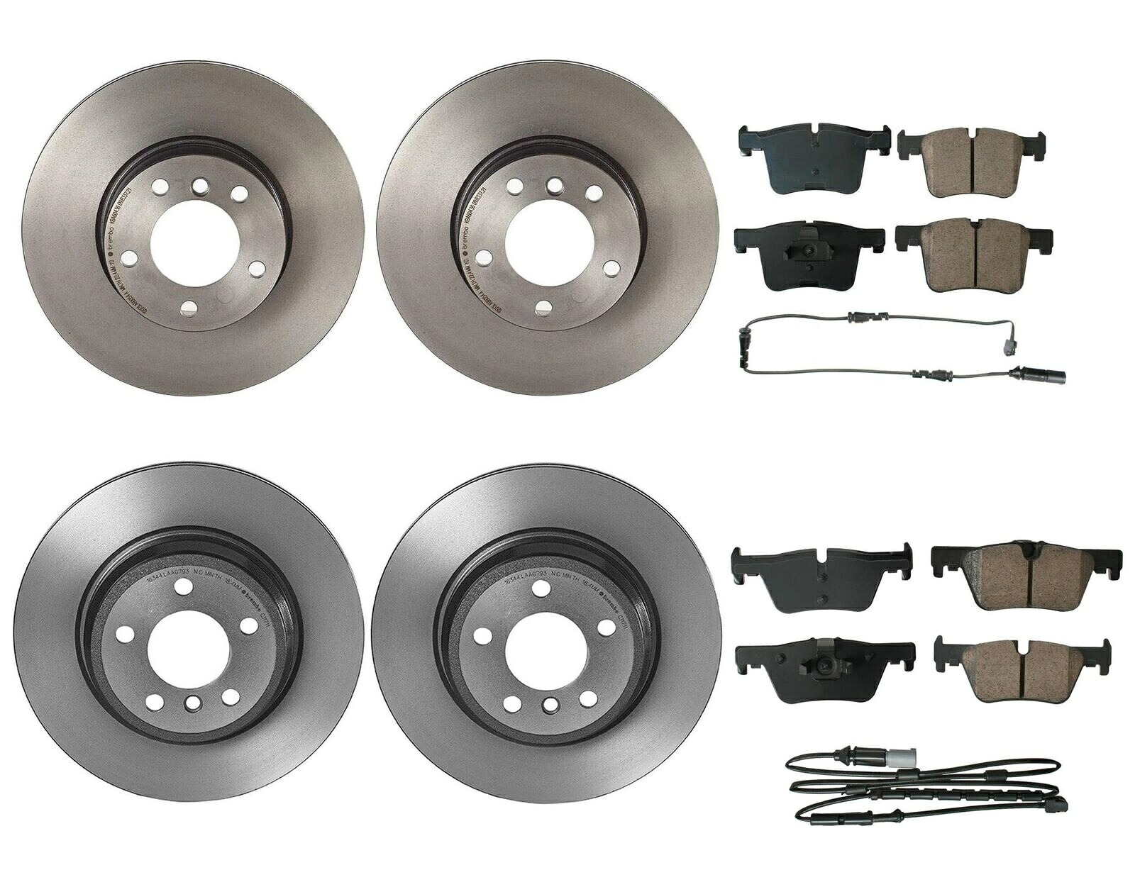 brake disc rotor Akebono Front Rear STD Brake Kit Euro PadセットBMW F30 F31 F32 F33 F36 Akebono Front Rear Std Brake Kit Euro Pad Set Rotors For BMW F30 F31 F32 F33 F36【並行輸入品】