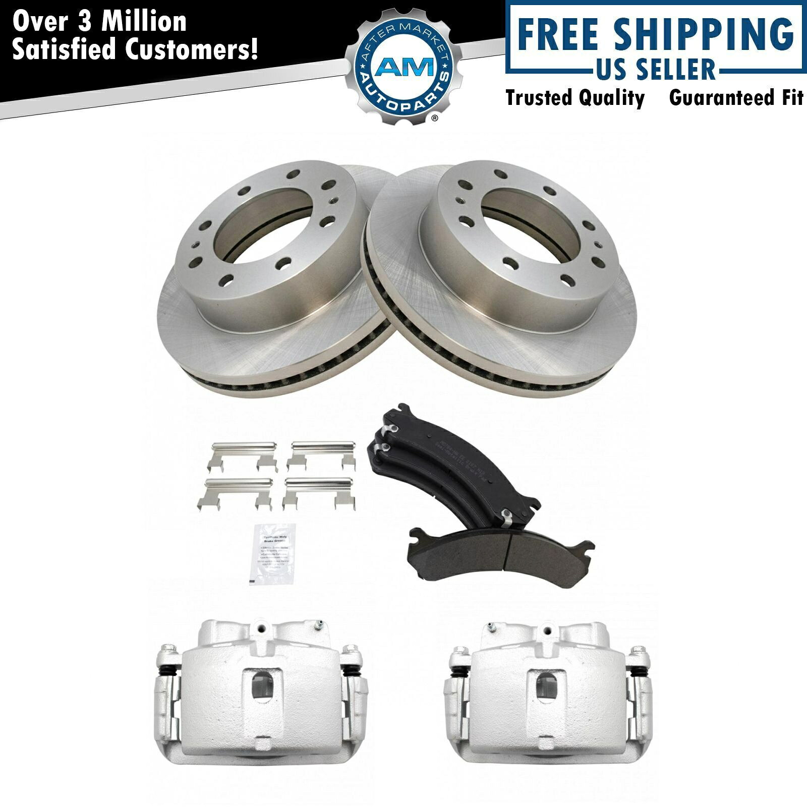 brake disc rotor フロントブレーキキャリパーパッドとローターにフィットアバランシュエクスプレスシルバラードシエラ Front Brake Calipers Pads & Rotors Fits Avalanche Express Silverado Sierra【並行輸入品】｜Us Custom Parts Shop USDM