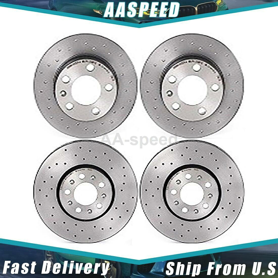 brake disc rotor 1999-2010フォルクスワーゲン4xフロントリアディスクブレーキローターブレンボ For 1999-2010 Volkswagen 4X Front Rear Disc Brake Rotor Brembo【並行輸入品】