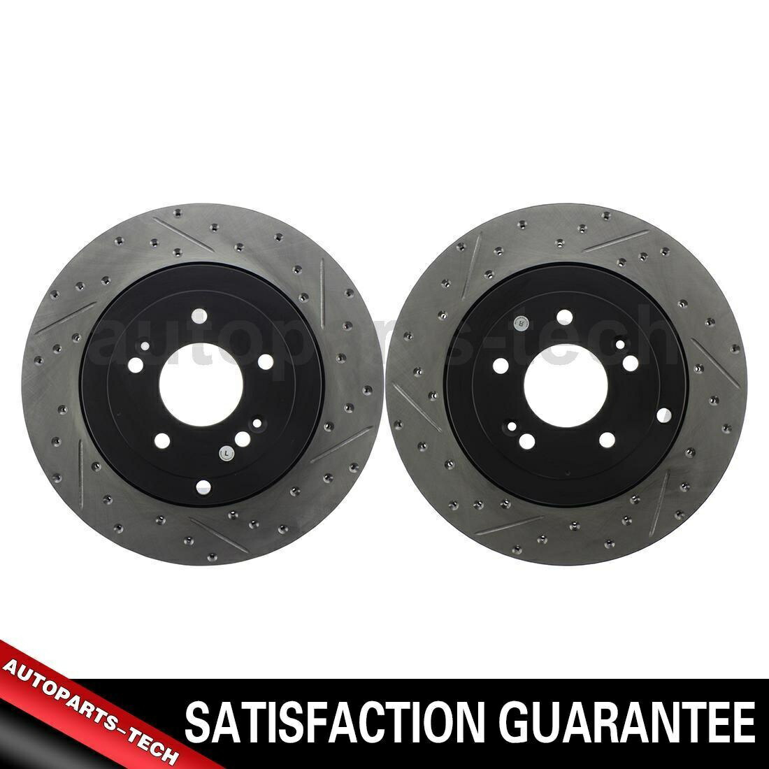 brake disc rotor 2x stoptechリア左後部右後部ディスクブレーキローターの創世記クーペ 2x StopTech Rear Left Rear Right Disc Brake Rotor For Genesis Coupe【並行輸入品】