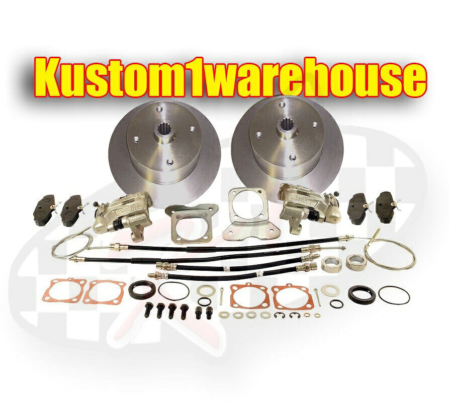 brake disc rotor 4ラグのリアディスクブレーキ変換キットVWフォルクスワーゲンw/緊急駐車58-67 Rear disc brake conversion kit for 4 lug VW Volkswagen w/emergency parking 58-67【並行輸入品】