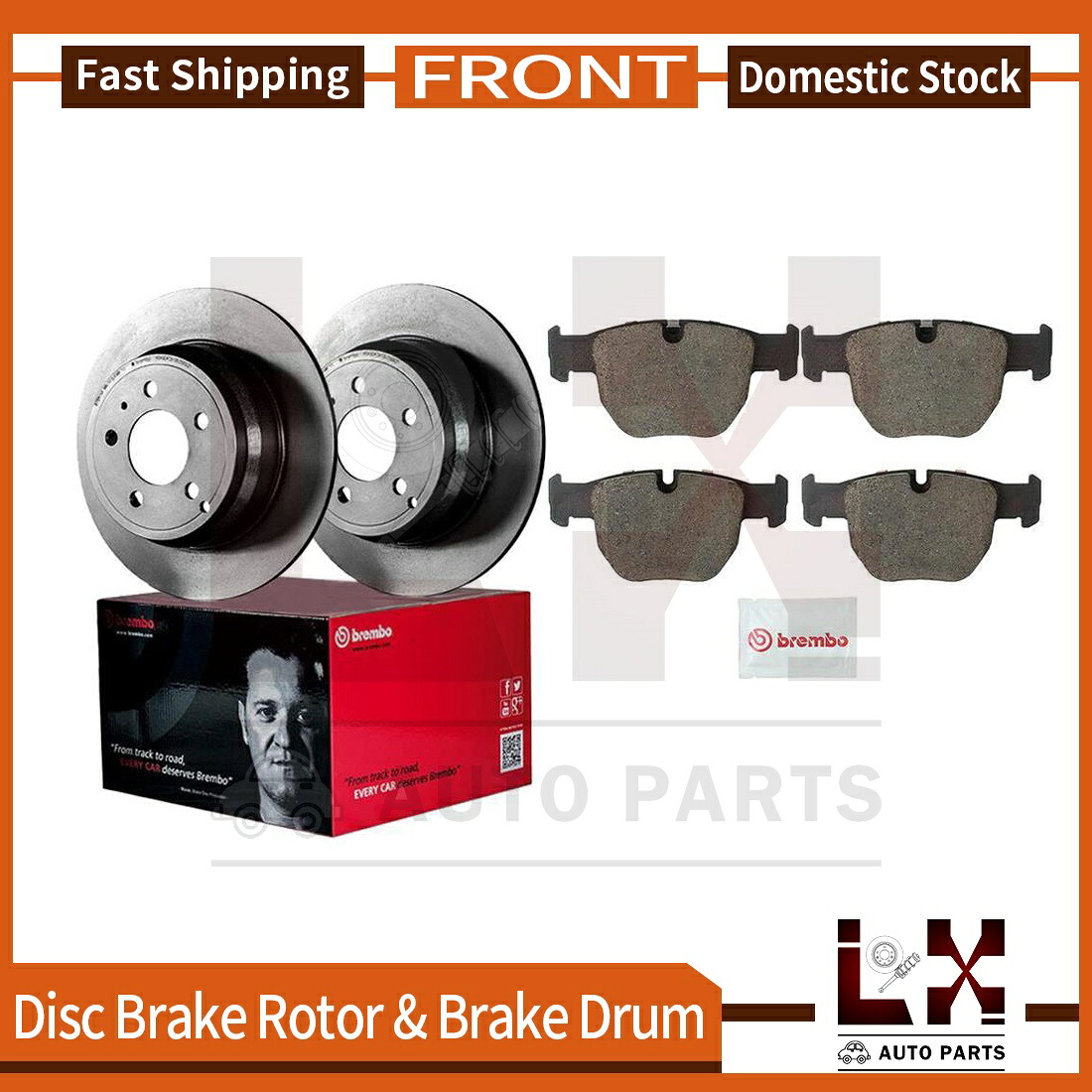 brake disc rotor フロントブレンボブレーキローター2004ランドローバーレンジローバー用セラミックブレーキパッドキット Front Brembo Brake Rotors Ceramic Brake Pads Kit For 2004 Land Rover Range Rover【並行輸入品】