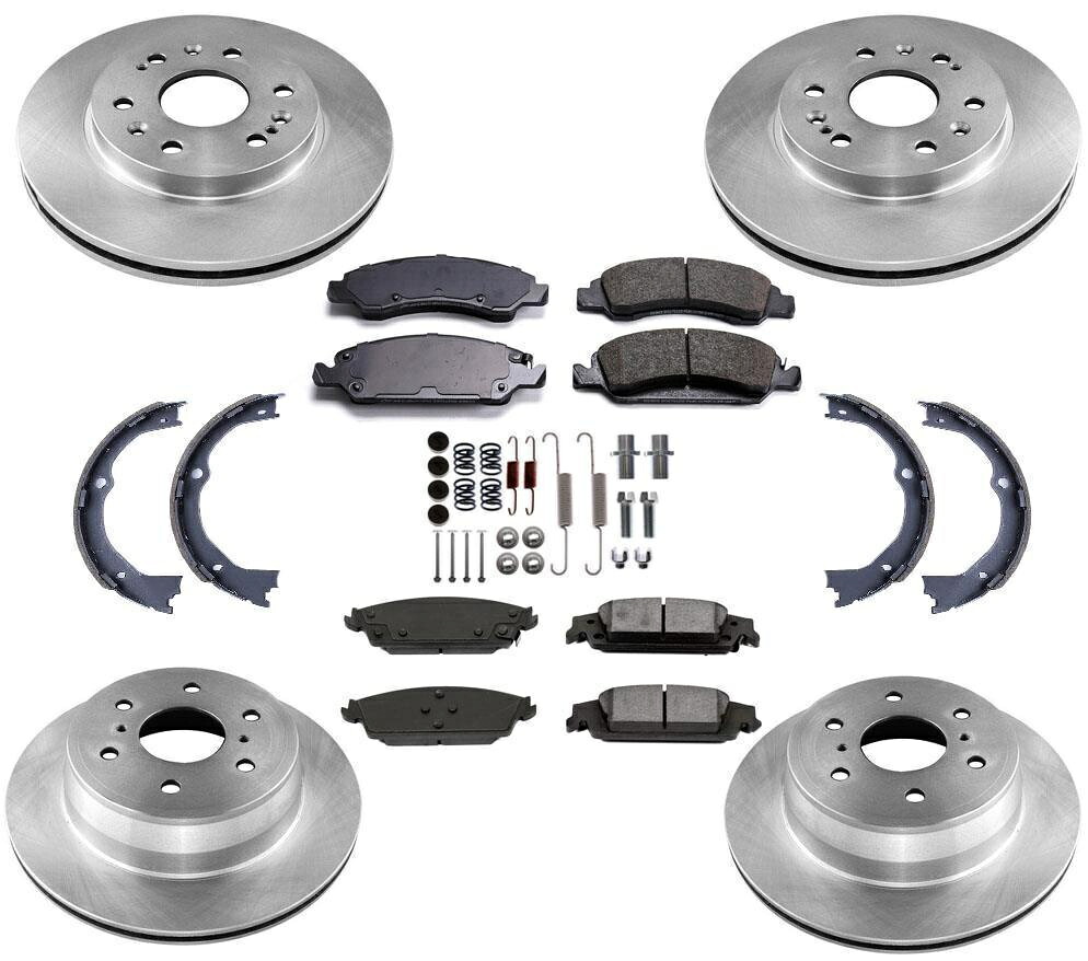 brake disc rotor ブレーキディスクローターセラミックパッドパーキングシューズ6キャデラックエスカレード用スタッド15-19 Brake Disc Rotors Ceramic Pads Parking Shoes 6 Stud for Cadillac Escalade 15-19【並行輸入品】