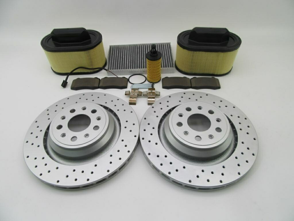 brake disc rotor Maserati Ghibli Quattroporteリアブレーキパッドローターフィルター＃876 14-16 Maserati Ghibli Quattroporte rear brake pads rotors filters #876 14-16【並行輸入品】