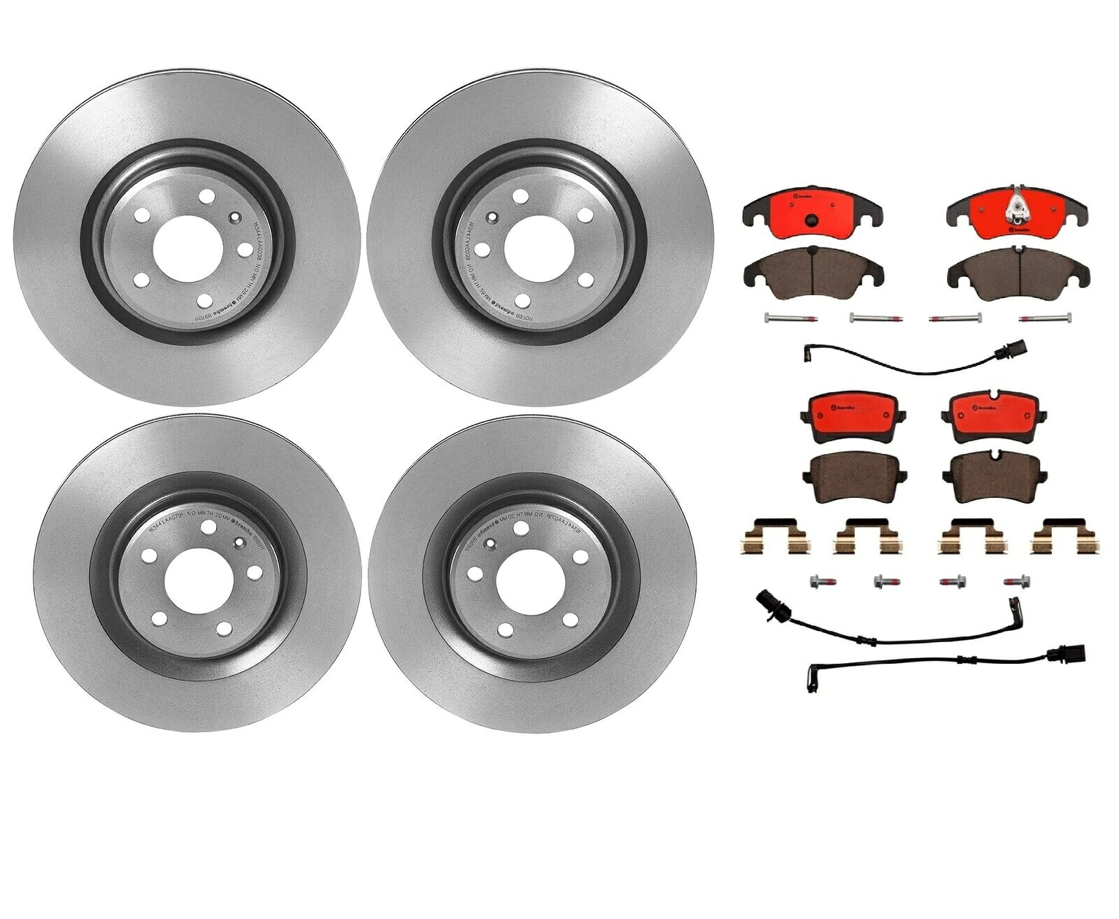 brake disc rotor フロントリアフルブレンボブレーキキットディスクローターアウディA6 A7 Quattro用セラミックパッド Front Rear Full Brembo Brake Kit Disc Rotors Ceramic Pads For Audi A6 A7 Quattro【並行輸入品】｜Us Custom Parts Shop USDM 89,480円