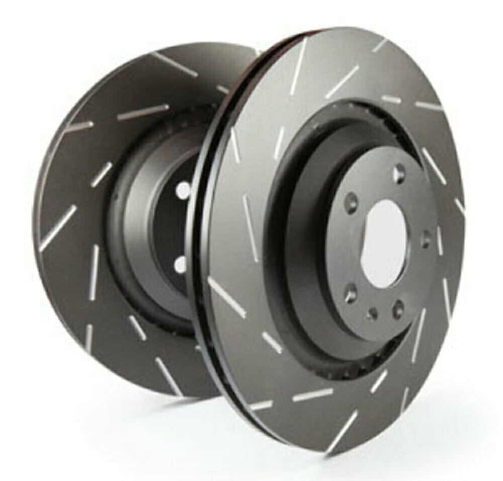 brake disc rotor 14+アウディS3 2.0ターボのEBC USRスロット付きフロントローターセット-USR7612 EBC USR Slotted Front Rotor Sets for 14+ Audi S3 2.0 Turbo - USR7612【並行輸入品】
