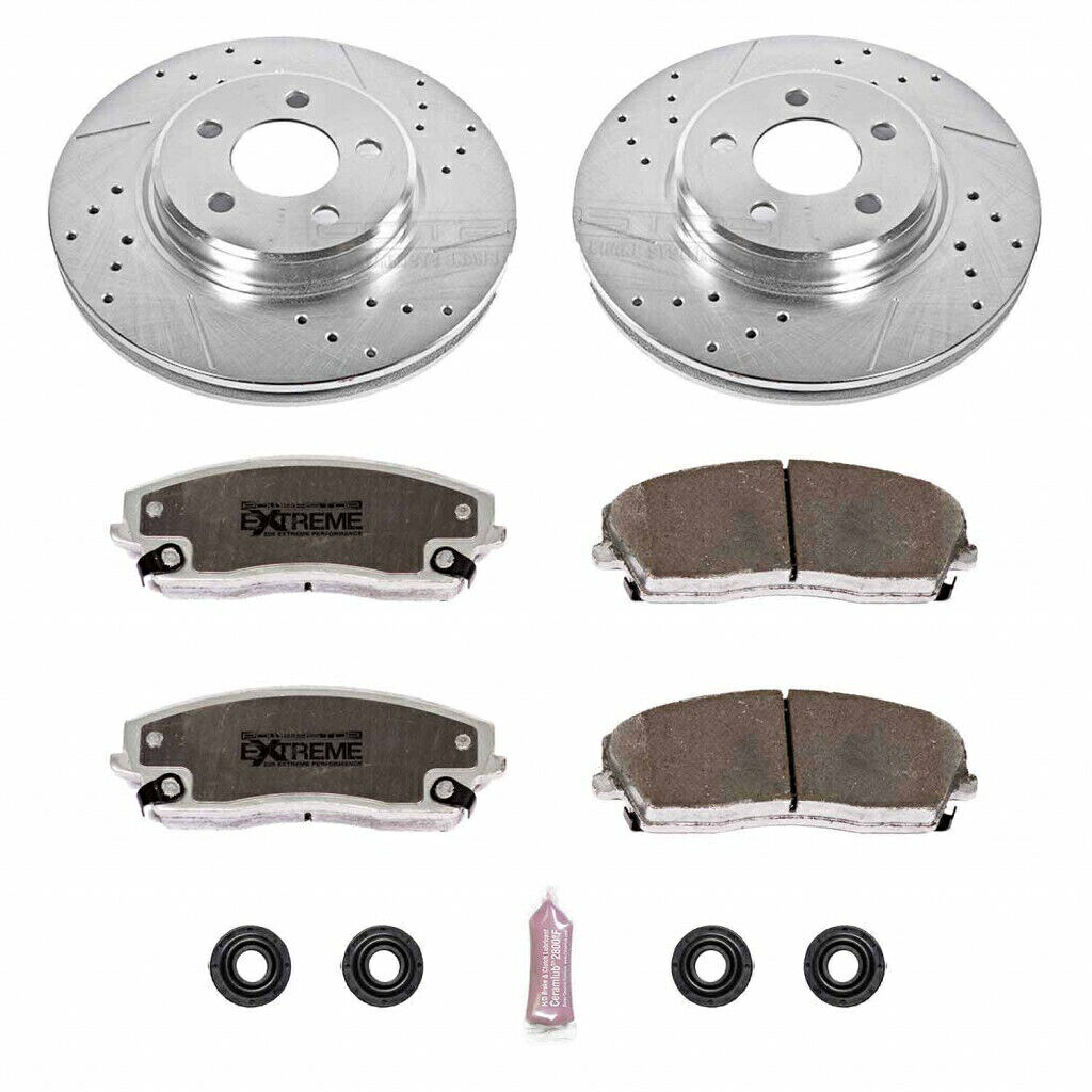 brake disc rotor ダッジマグナムのパワーストップブレーキキット2005 06 07 2008フロントZ26ストリートウォリアー Power Stop Brake Kit For Dodge Magnum 2005 06 07 2008 Front Z26 Street Warrior【並行輸入品】