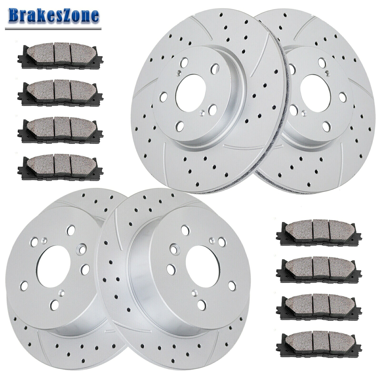 brake disc rotor 296mmフロント281mmリアブレーキローターパッドトヨタアバロン2008-2012ブレーキ 296mm Front 281mm Rear Brake Rotors Pads Fit for Toyota Avalon 2008-2012 Brakes【並行輸入品】 89,480円