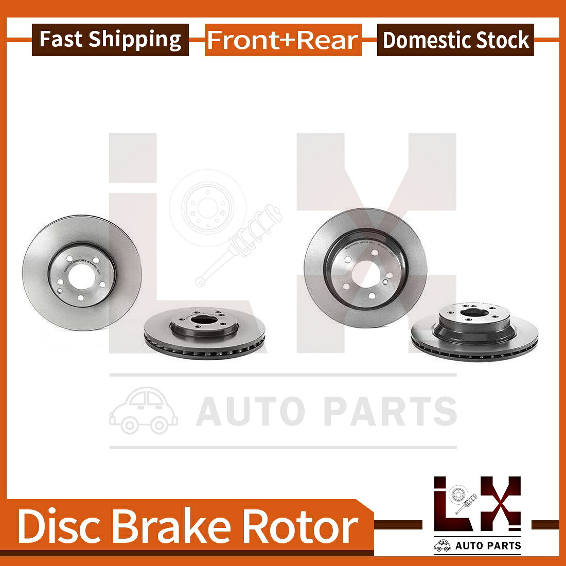 brake disc rotor メルセデスベンツE350 2006-2009用のフロント＆リアブレンボコーティングOEブレーキローターセット Front & Rear Brembo Coated OE Brake Rotors Set For Mercedes-Benz E350 2006-2009【並行輸入品】｜Us Custom Parts Shop USDM