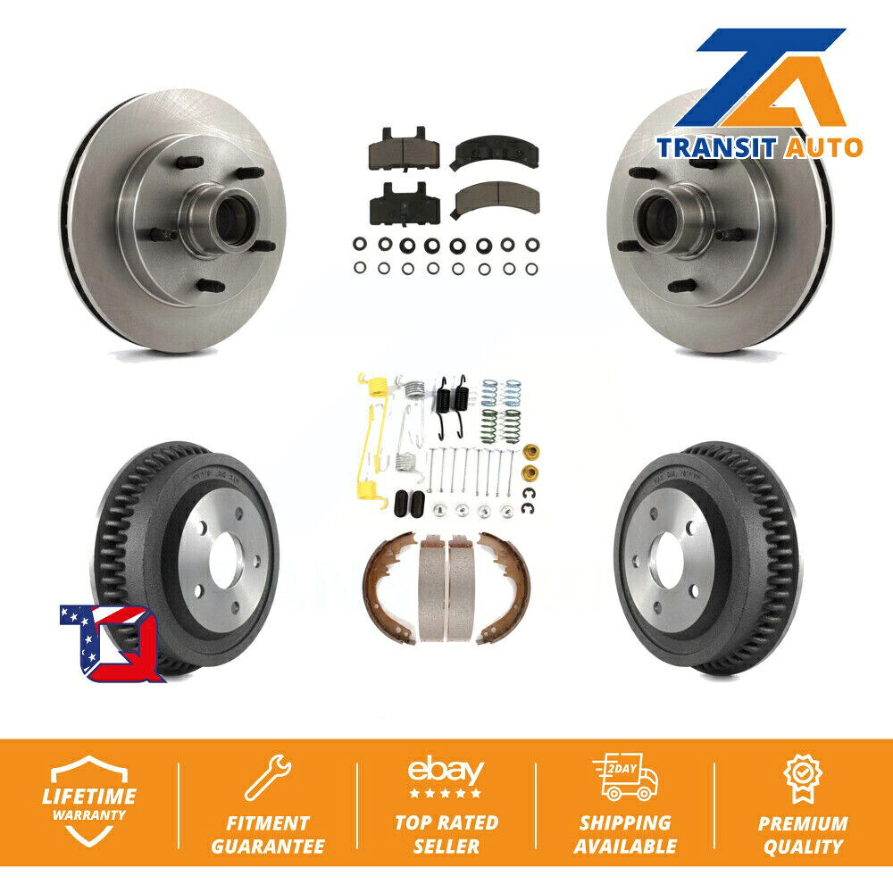 brake disc rotor 94-99 Dodge RAM 1500 RWD用のフロントリアブレーキローターセラミックパッド＆ドラムキット（7PC） Front Rear Brake Rotor Ceramic Pad & Drum Kit (7Pc) For 94-99 Dodge Ram 1500 RWD【並行輸入品】｜Us Custom Parts Shop USDM