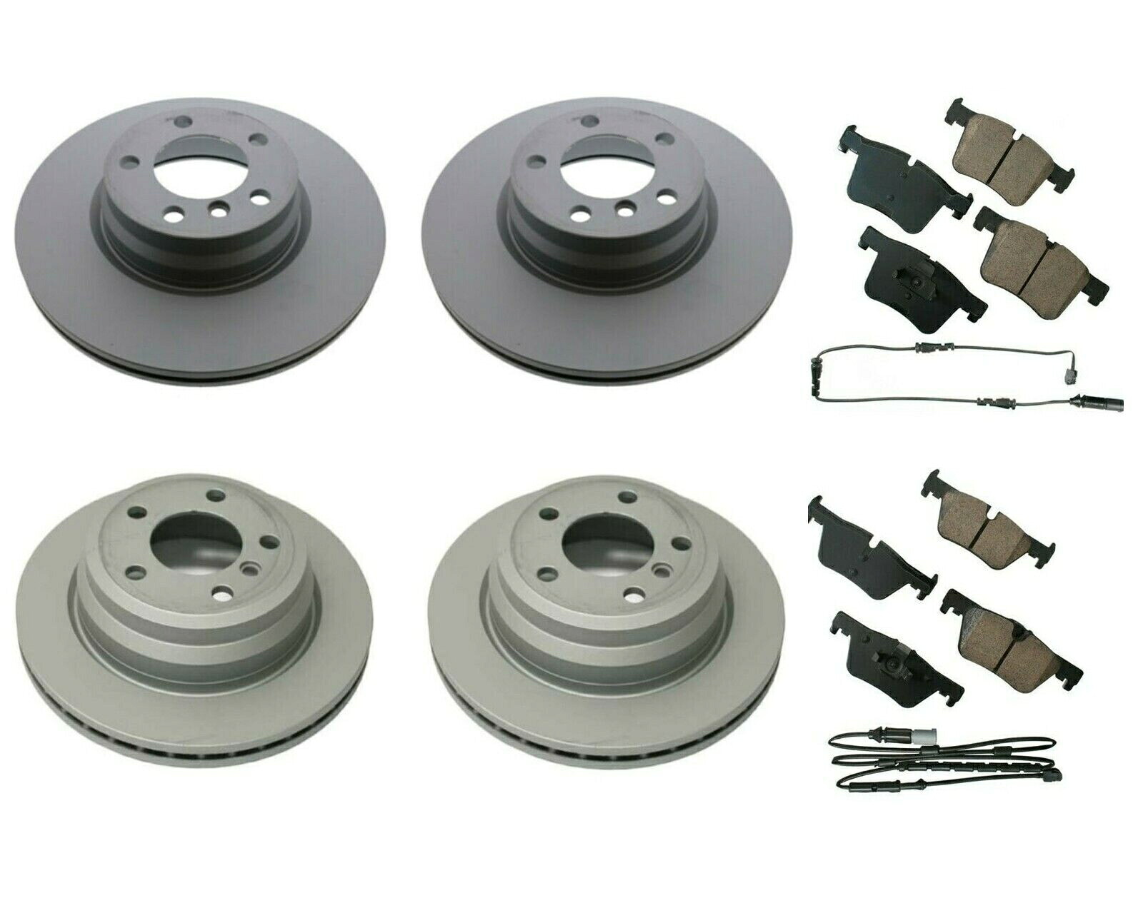 brake disc rotor BMW F30 F31 F32 F33 M SPORT PKG用のフロントリアブレーキキットディスクローターとパッド Front Rear Brake Kit Disc Rotors and Pads For BMW F30 F31 F32 F33 M Sport Pkg【並行輸入品】