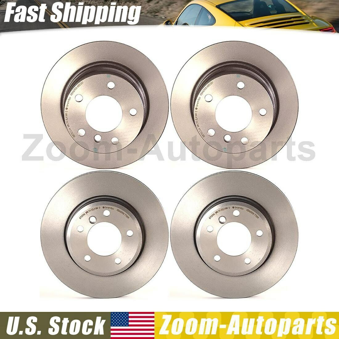 brake disc rotor ブレンボフロントリアブレーキローター完全セット4フィット2001-2002 BMW Z3 Brembo Front Rear Brake Rotors Complete Set of 4 Fits 2001-2002 BMW Z3【並行輸入品】