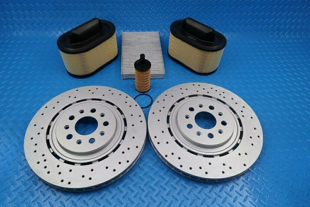 brake disc rotor Maserati Ghibli Quattroporteフロントブレーキローターフィルターサービスキット＃9284 Maserati Ghibli Quattroporte front brake rotors filters service kit #9284【並行輸入品】