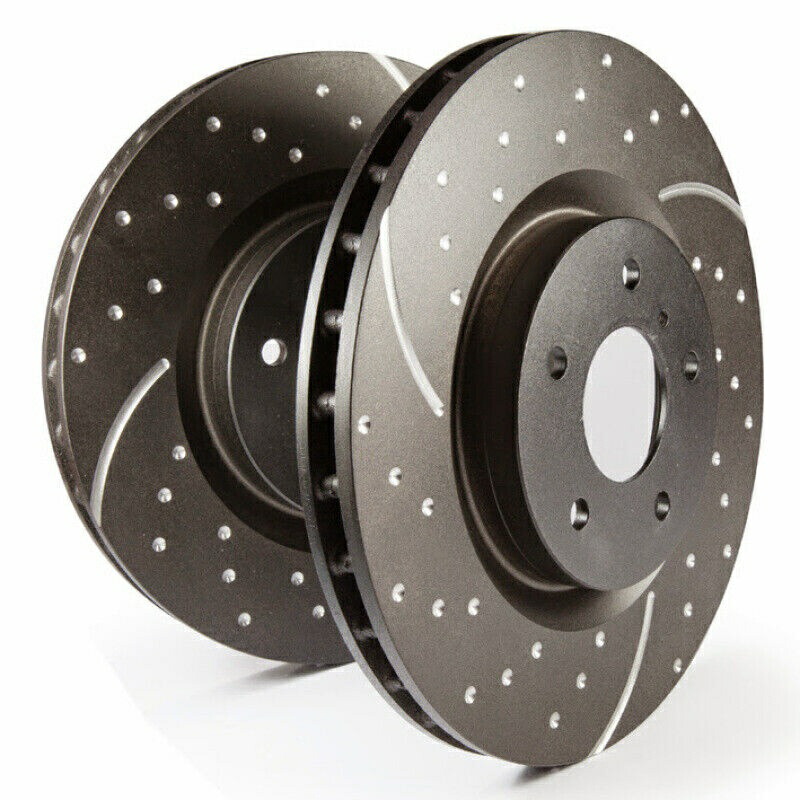 brake disc rotor EBC GD7512 3GDドリル＆スロットスポーツブレーキローター - フロント EBC GD7512 3GD DRILLED & SLOTTED SPORT BRAKE ROTORS - FRONT【並行輸入品】