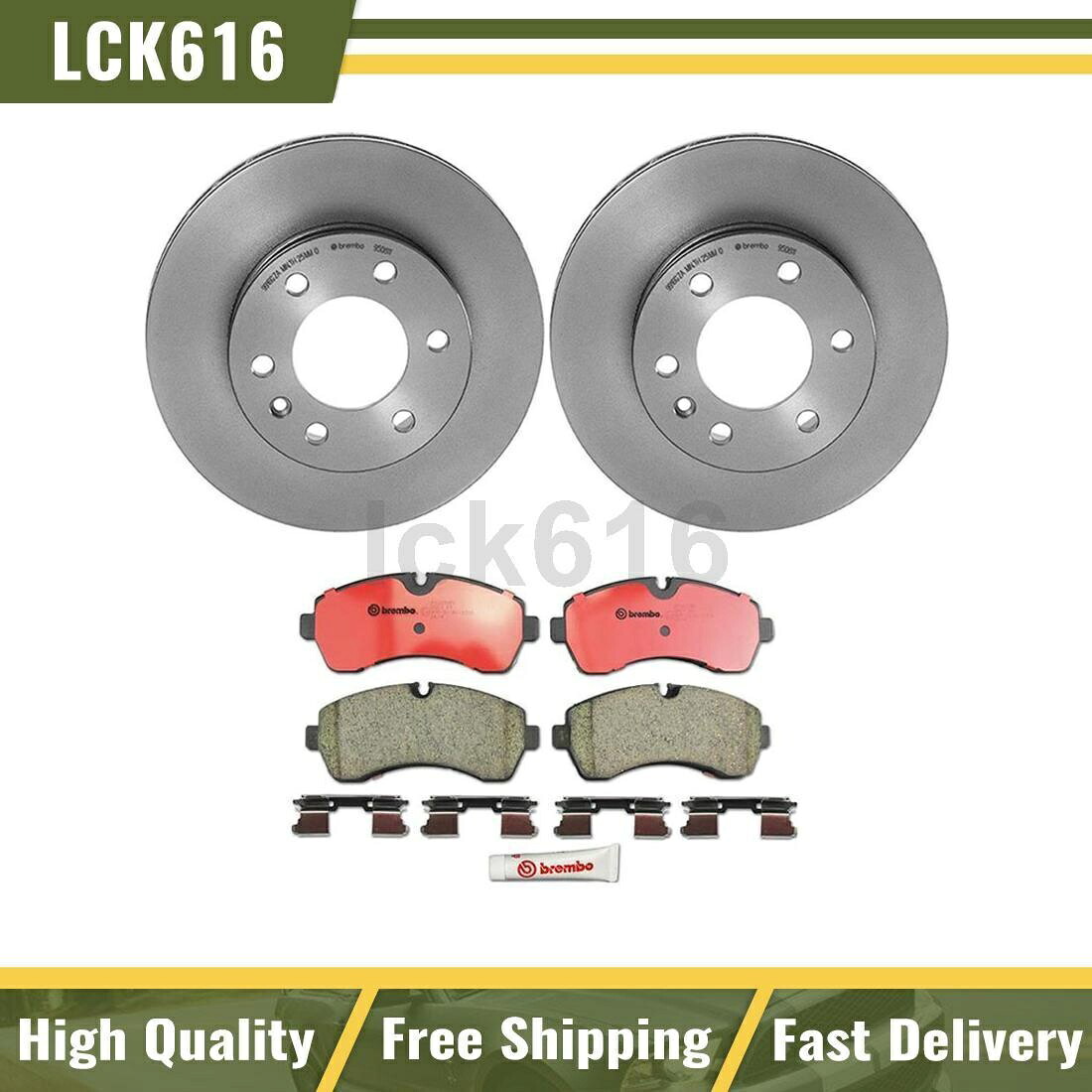 brake disc rotor 2007-2009 Dodge Sprinter 3500のフロントブレンボブレーキキットパッドとローター Front Brembo Brake Kit pads and rotors For 2007-2009 Dodge Sprinter 3500【並行輸入品】