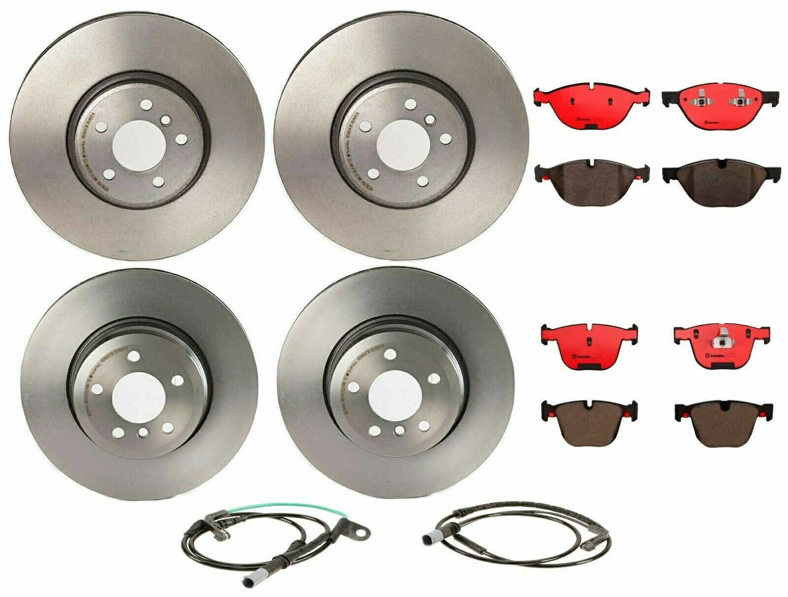 brake disc rotor フロントリアフルブレンボブレーキキットディスクローターBMW E71 X6用セラミックパッドセンサー Front Rear Full Brembo Brake Kit Disc Rotors Ceramic Pads Sensors For BMW E71 X6【並行輸入品】