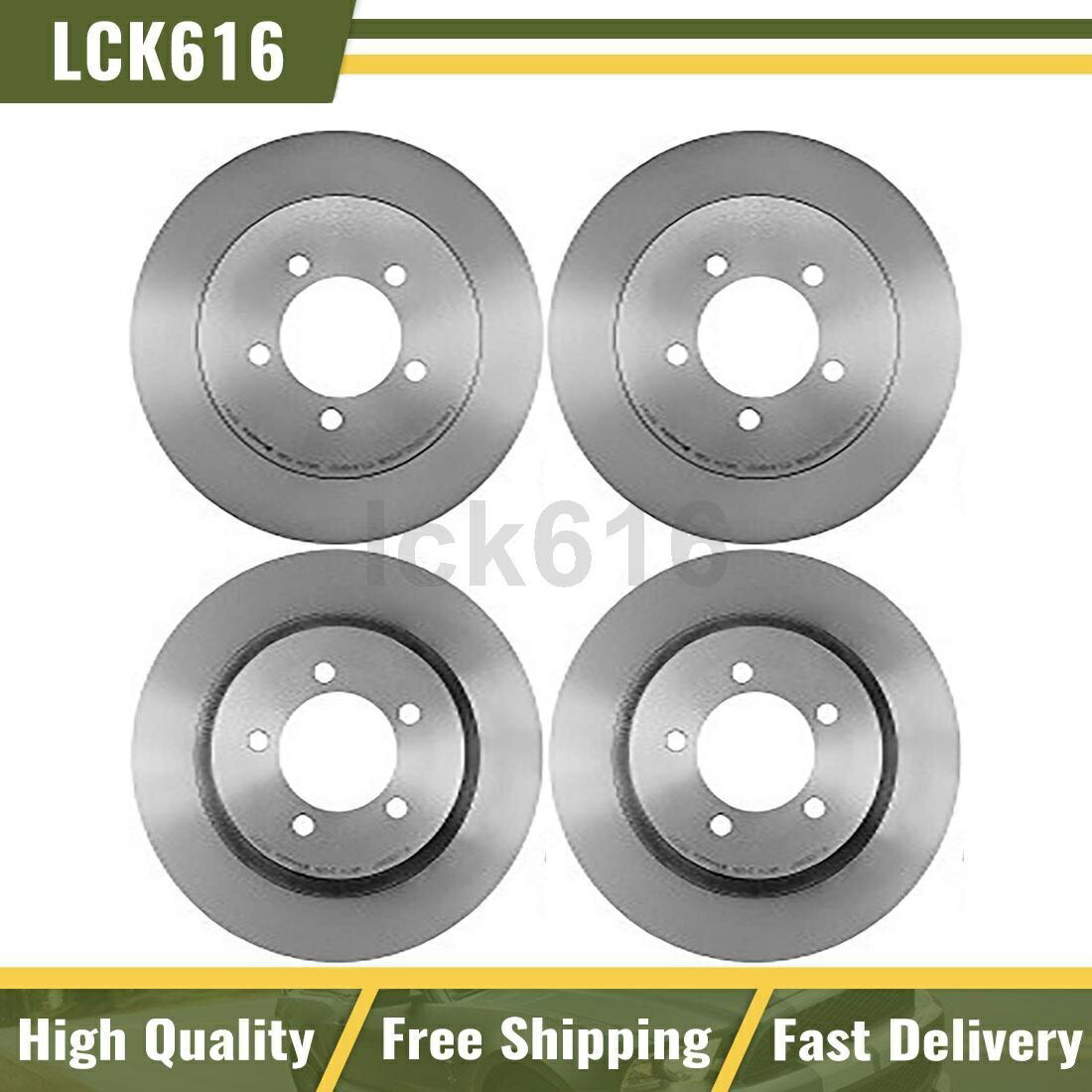 brake disc rotor 2002年から2005年のフォードエクスプローラー向けに4のブレンボブレーキローターフロントリアキットセット Brembo Brake Rotors Front Rear Kit Set of 4 For 2002-2005 Ford Explorer【並行輸入品】