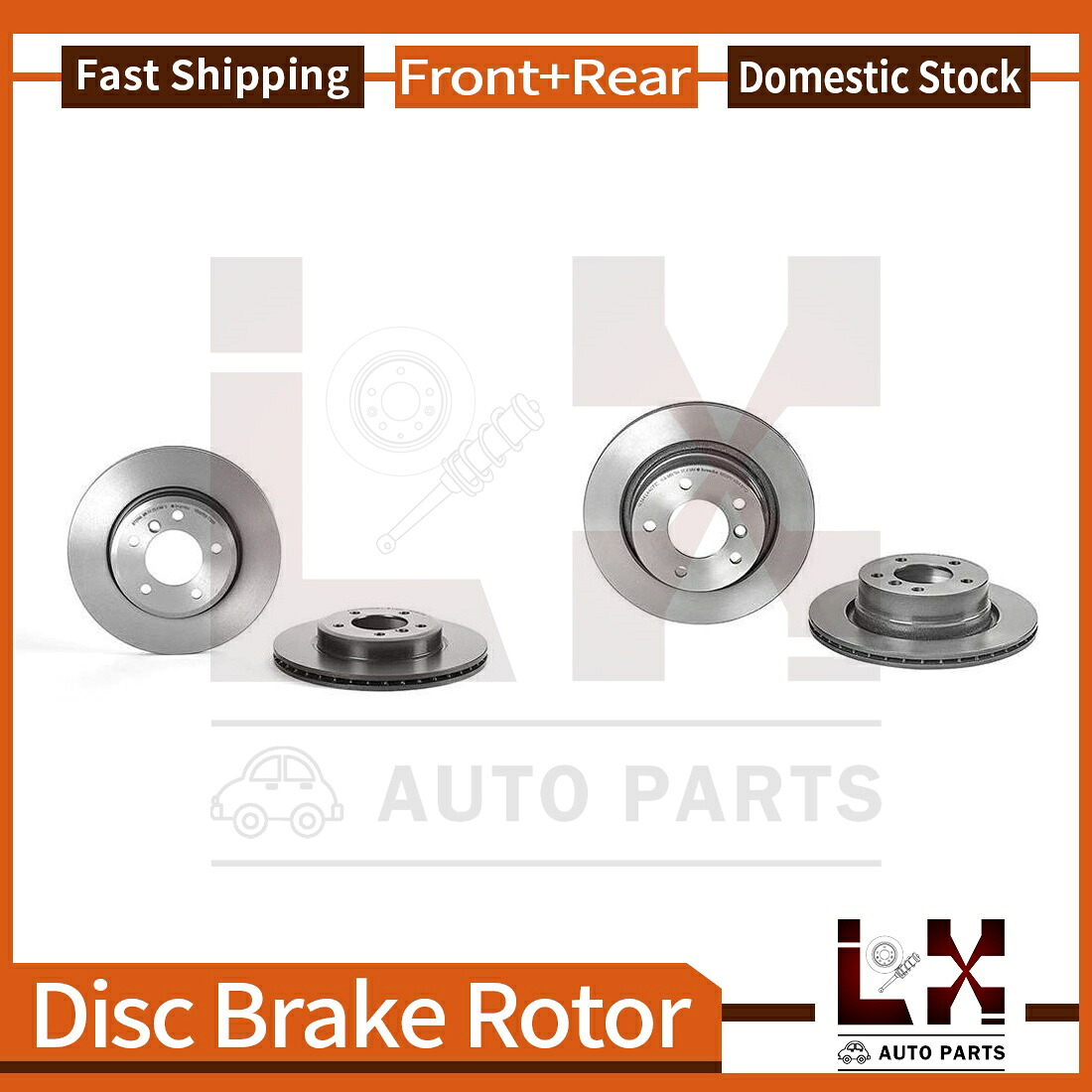 brake disc rotor フロント＆リアブレンボ高性能コーティングOEブレーキローターセット2004 BMW Z4 Front & Rear Brembo High Performance Coated OE Brake Rotors Set For 2004 BMW Z4【並行輸入品】