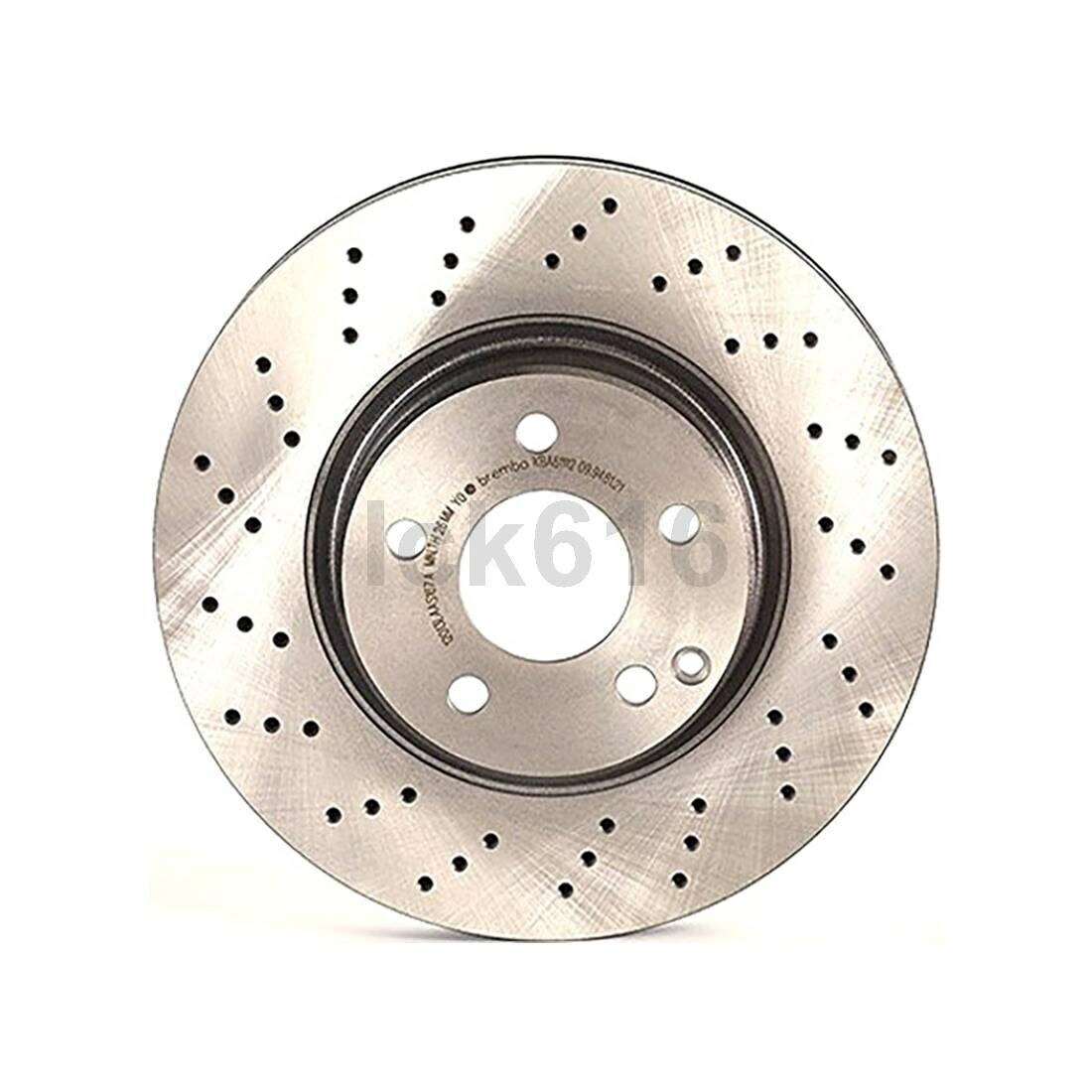 brake disc rotor 2003年から2006年のメルセデスベンツSL500のフロントブレンボブレーキキットパッドとローター Front Brembo Brake Kit pads and rotors For 2003-2006 Mercedes-Benz SL500【並行輸入品】
