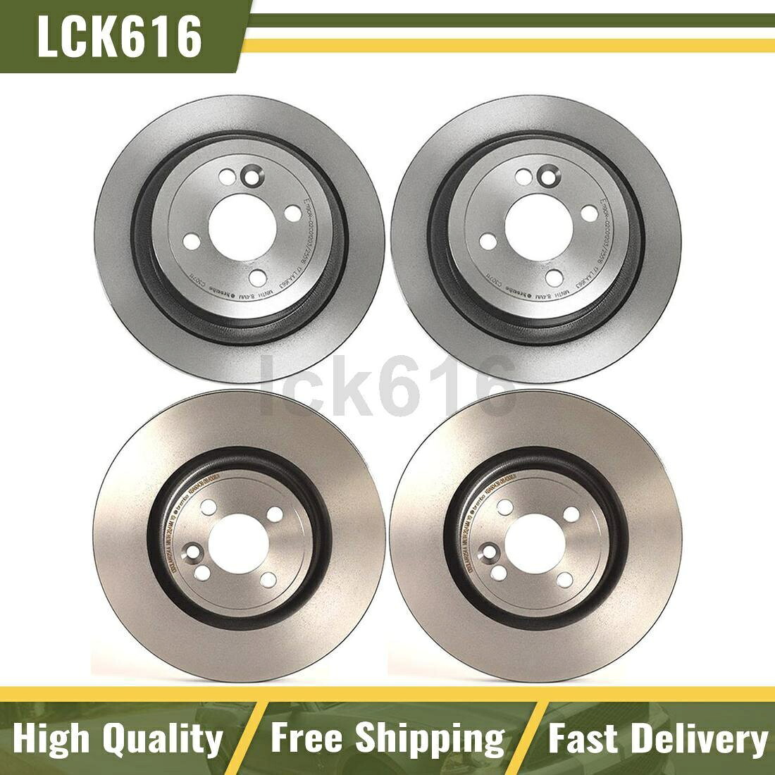 brake disc rotor 2009年から2015年のミニクーパーの4のブレンボブレーキローターフロントリアキットセット4 Brembo Brake Rotors Front Rear Kit Set of 4 For 2009-2015 Mini Cooper【並行輸入品】