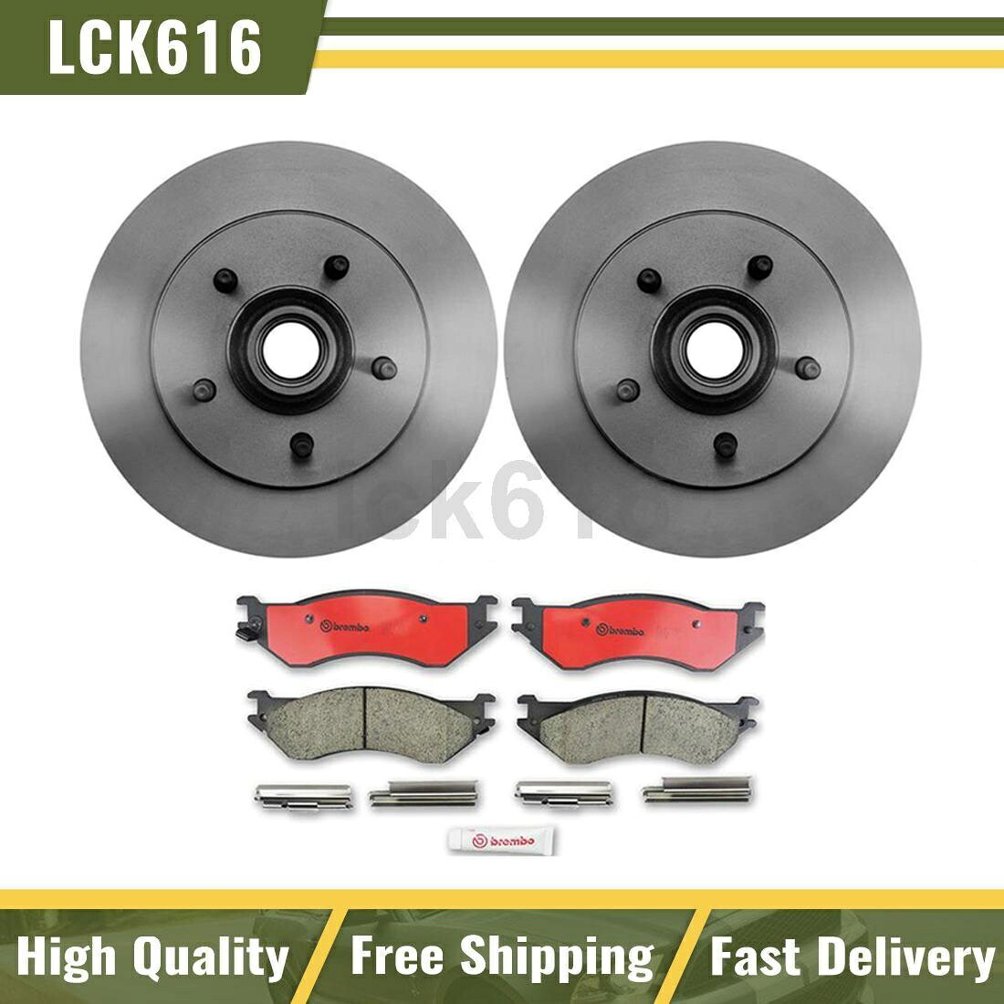 brake disc rotor フロントブレンボブレーキキットセラミックブレーキパッドと2000年から2003年のフォードF-150のためのローター Front Brembo Brake Kit Ceramic brake pads and rotors For 2000-2003 Ford F-150【並行輸入品】｜Us Custom Parts Shop USDM