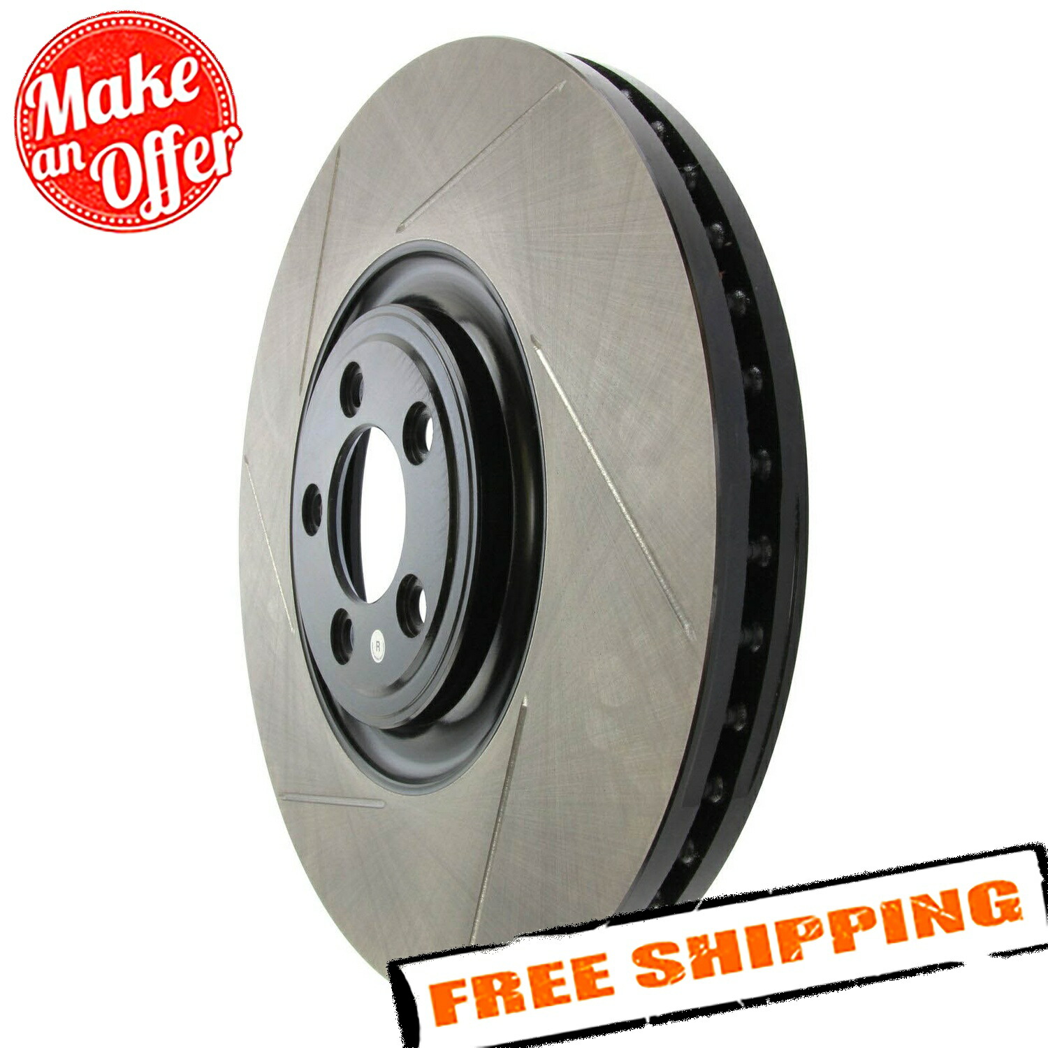 brake disc rotor 10-15ジャガーXF用のストップテックスポーツスロットスロットスロットスロットスロット右フロントブレーキローター StopTech Sport Slotted 1-Piece Front Right Brake Rotor for 10-15 Jaguar XF【並行輸入品】 92,142円