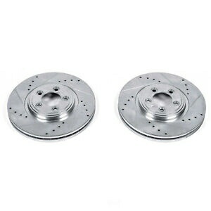 brake disc rotor 06-08のパワーストップジャガーSタイプのフロントエボリューションドリル＆スロットローター-PA Power Stop for 06-08 Jaguar S-Type Front Evolution Drilled & Slotted Rotors - Pa【並行輸入品】