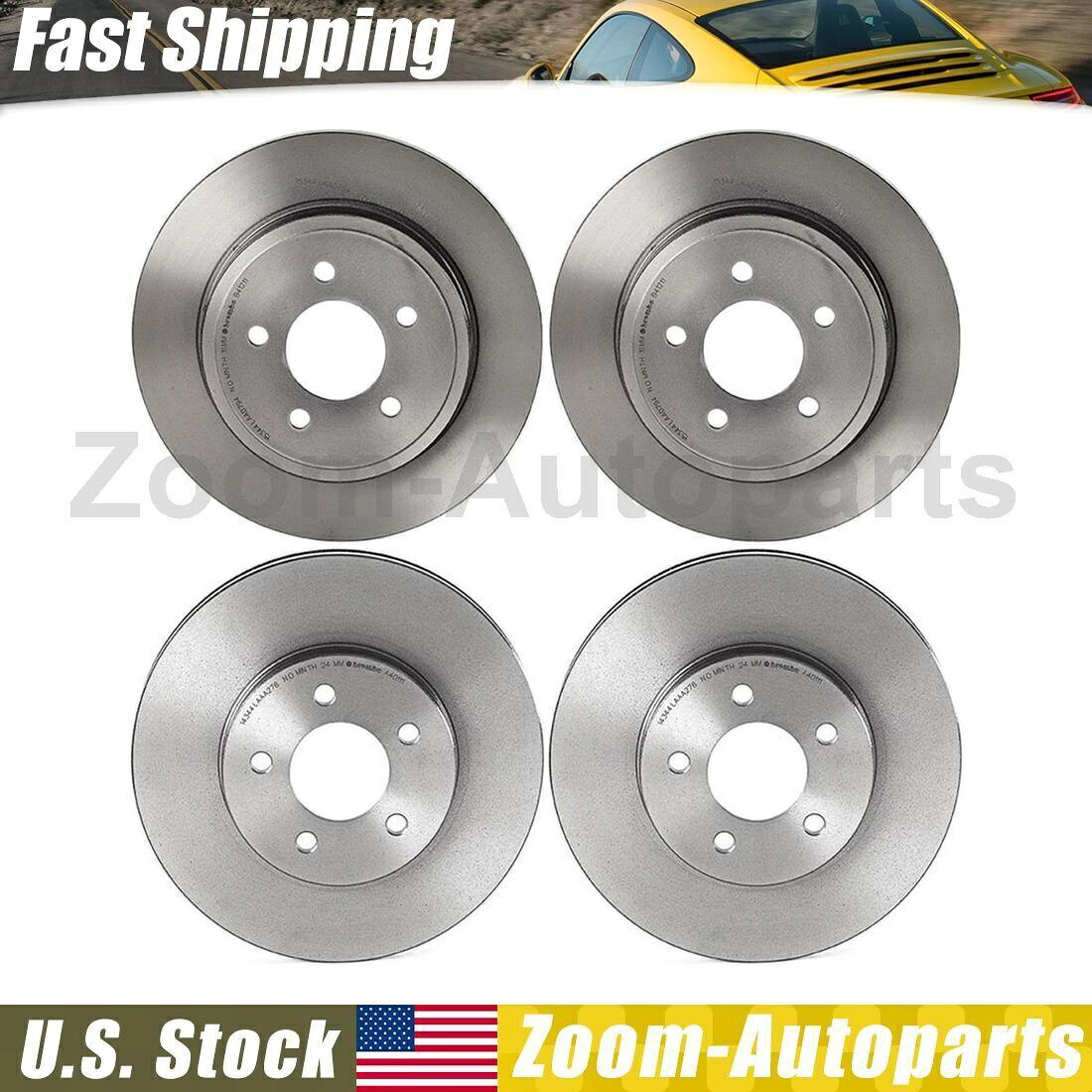 brake disc rotor ブレンボフロントリアブレーキローターコンプリート4フィット2005-2008フォードエスケープ Brembo Front Rear Brake Rotors Complete Set of 4 Fits 2005-2008 Ford Escape【並行輸入品】