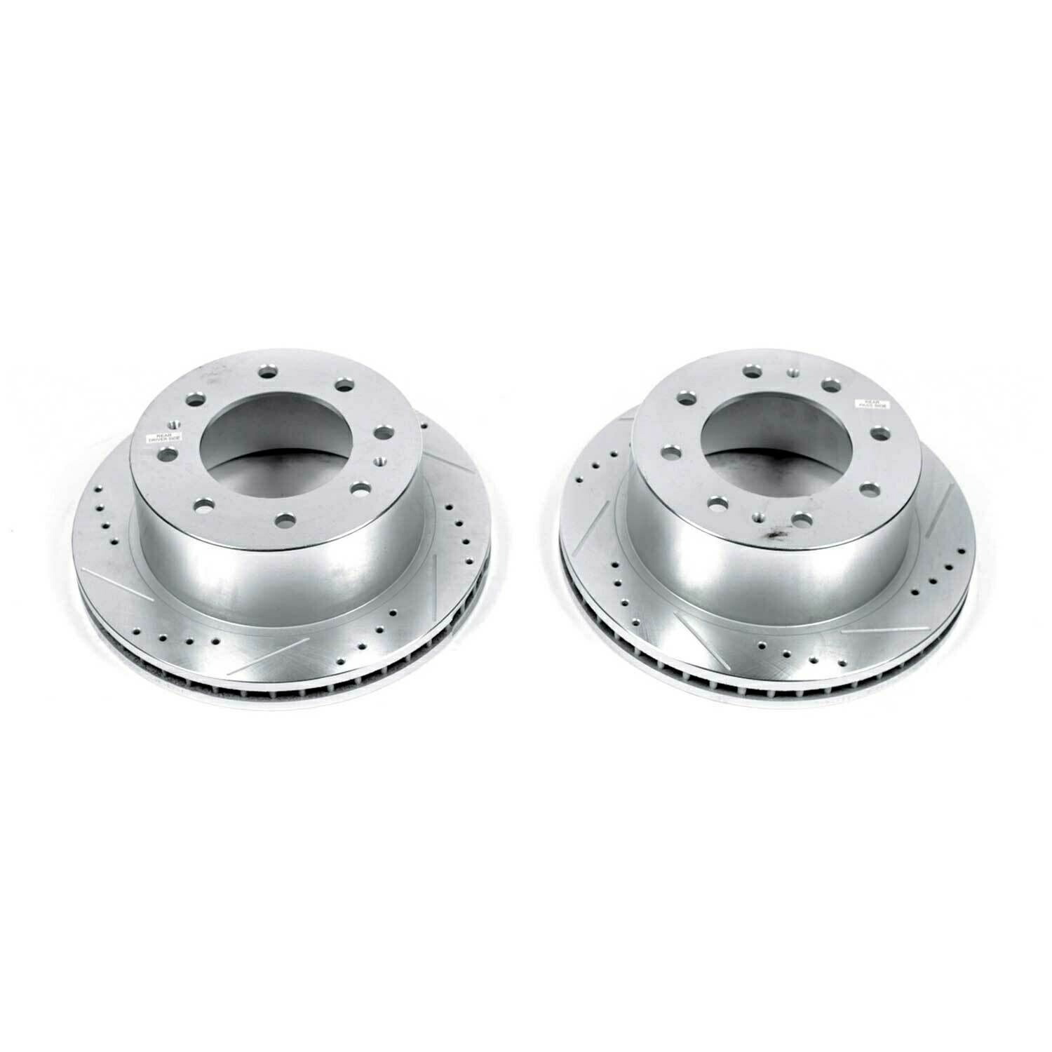 brake disc rotor 11-19シルバラード2500 HD用のパワーストップリアエボリューションドリル＆スロットローター Power Stop Rear Evolution Drilled & Slotted Rotors for 11-19 Silverado 2500 HD【並行輸入品】