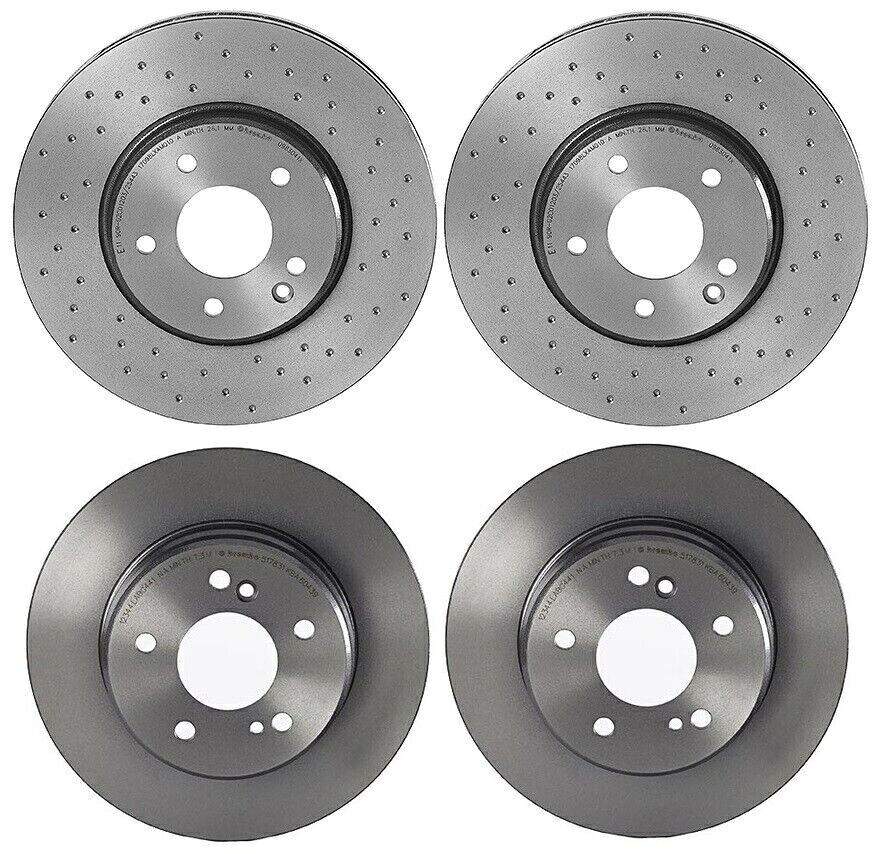 brake disc rotor MB R170 Chrysler Crossfire用のブレンボフロント&リアブレーキディスクローターコーティングキット Brembo Front & Rear Brake Disc Rotors Coated Kit For MB R170 Chrysler Crossfire【並行輸入品】