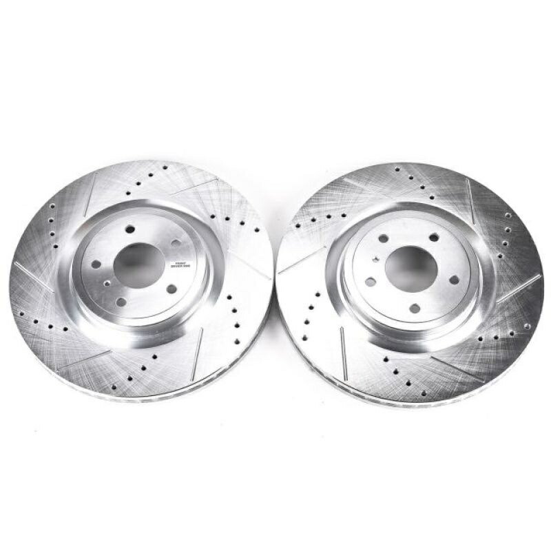 brake disc rotor パワーストップフロントエボリューションドリルド＆スロットローター09-13インフィニティFX50 Power Stop Front Evolution Drilled & Slotted Rotors For 09-13 Infiniti FX50【並行輸入品】