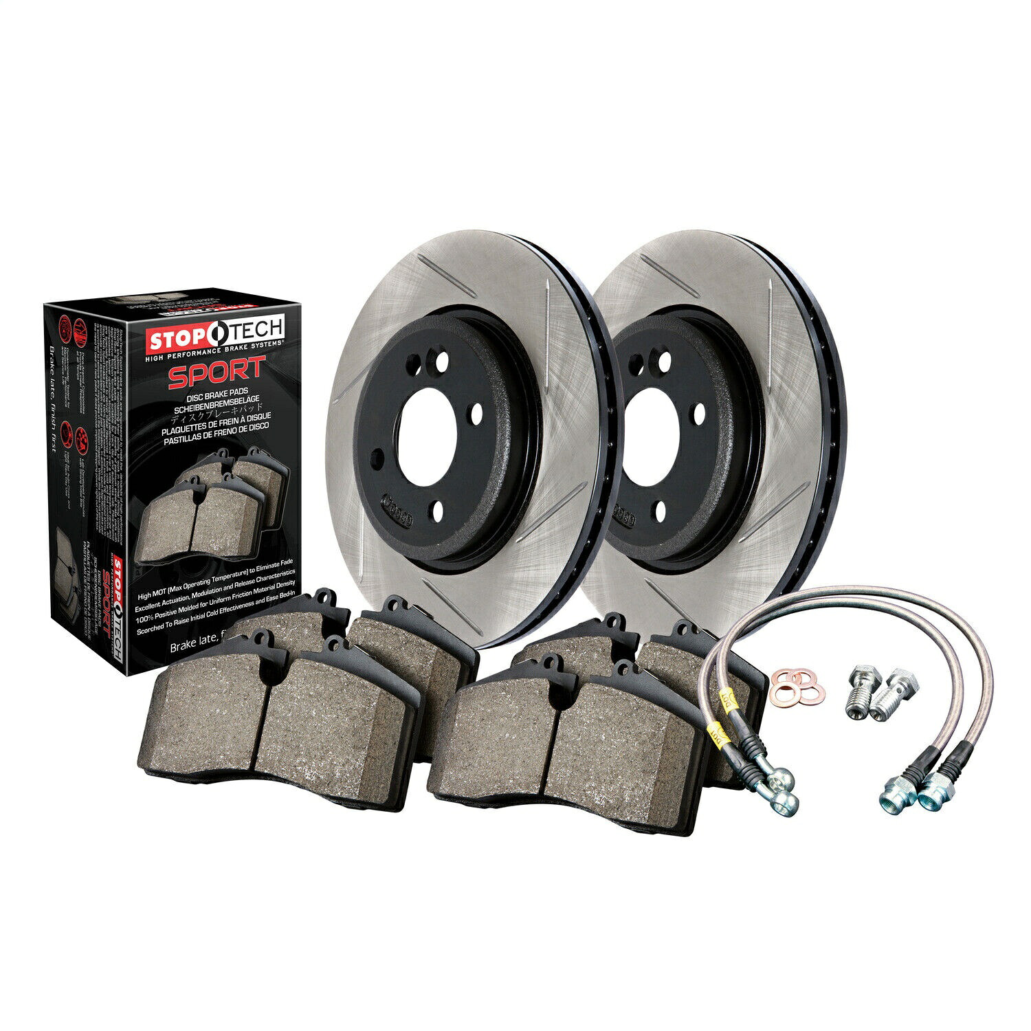 brake disc rotor STOPTECH 977.45003F STOPTECH SPORT BRAKE KIT FITS 94-02 MIATA StopTech 977.45003F StopTech Sport Brake Kit Fits 94-02 Miata【並行輸入品】