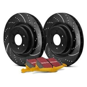 brake disc rotor BMW 335IS 11-12 EBCステージ5スーパーストリートのくぼみ＆スロット付きフロントブレーキキット用 For BMW 335is 11-12 EBC Stage 5 Super Street Dimpled & Slotted Front Brake Kit【並行輸入品】