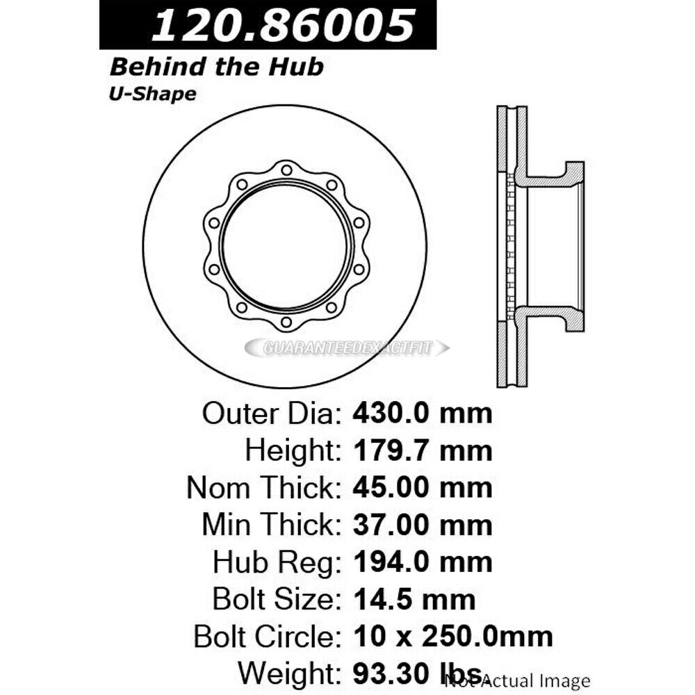 brake disc rotor 中心部品ブレーキローター120.86005 DAC Centric Parts Brake Rotor 120.86005 DAC【並行輸入品】