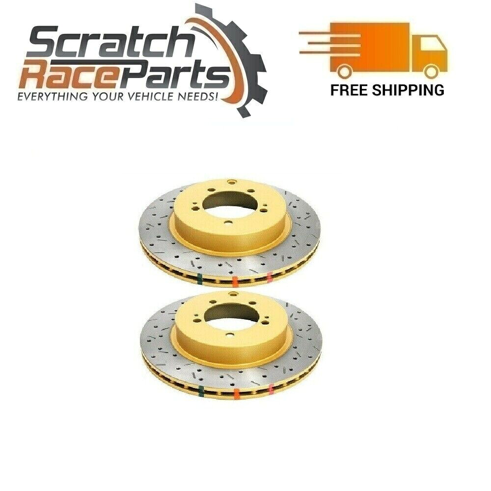 brake disc rotor DBAドリル＆スロット4000シリーズT3ローター（ペア）フロントフィットフォレスター /アウトバック DBA Drilled & Slotted 4000 Series T3 Rotor (Pair) Front Fits Forester / Outback【並行輸入品】