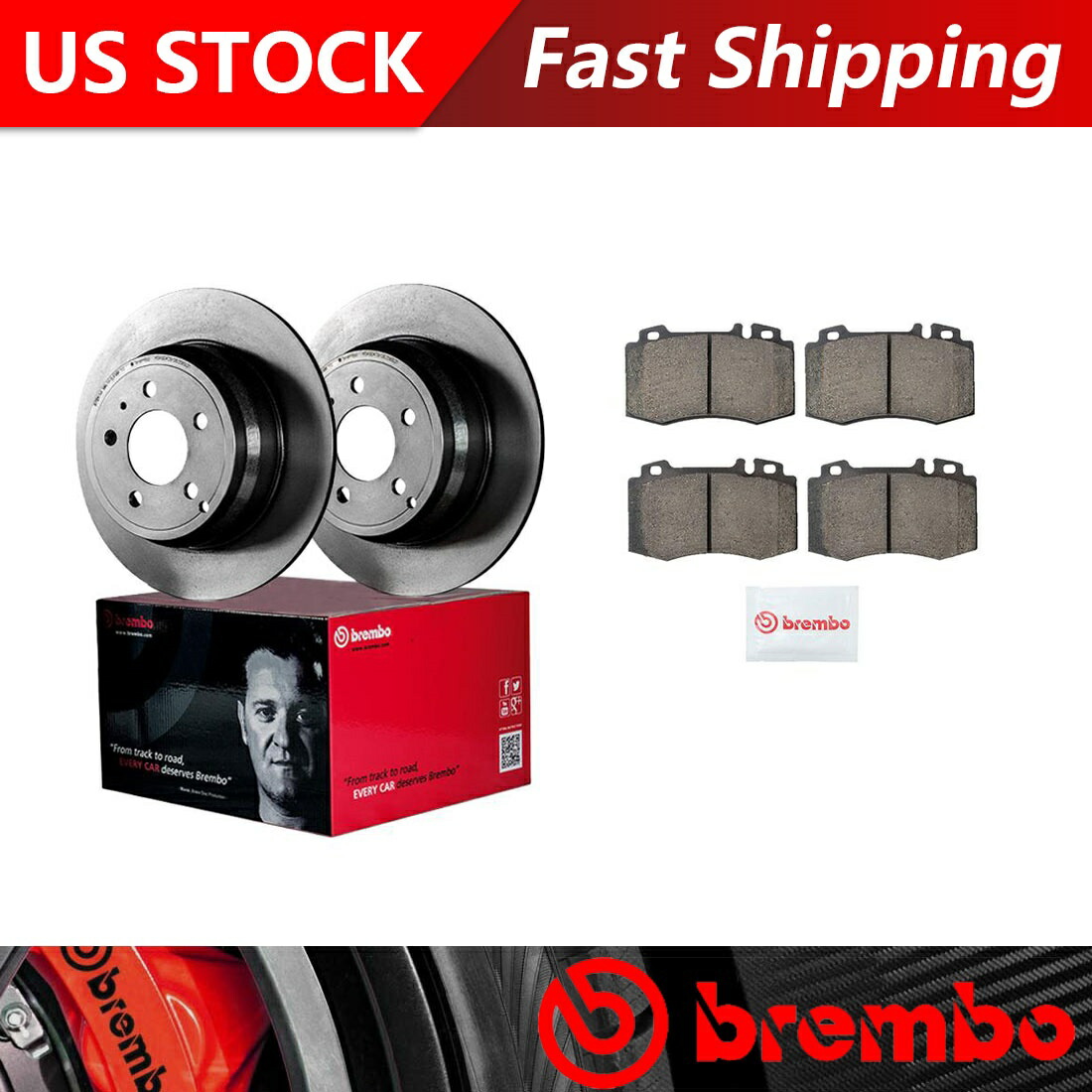 brake disc rotor 2002-04のブレンボメルセデスベンツC32 AMGフロントブレーキローターとセラミックブレーキパッド Brembo for 2002-04 Mercedes-Benz C32 AMG Front Brake Rotors & Ceramic Brake Pads【並行輸入品】